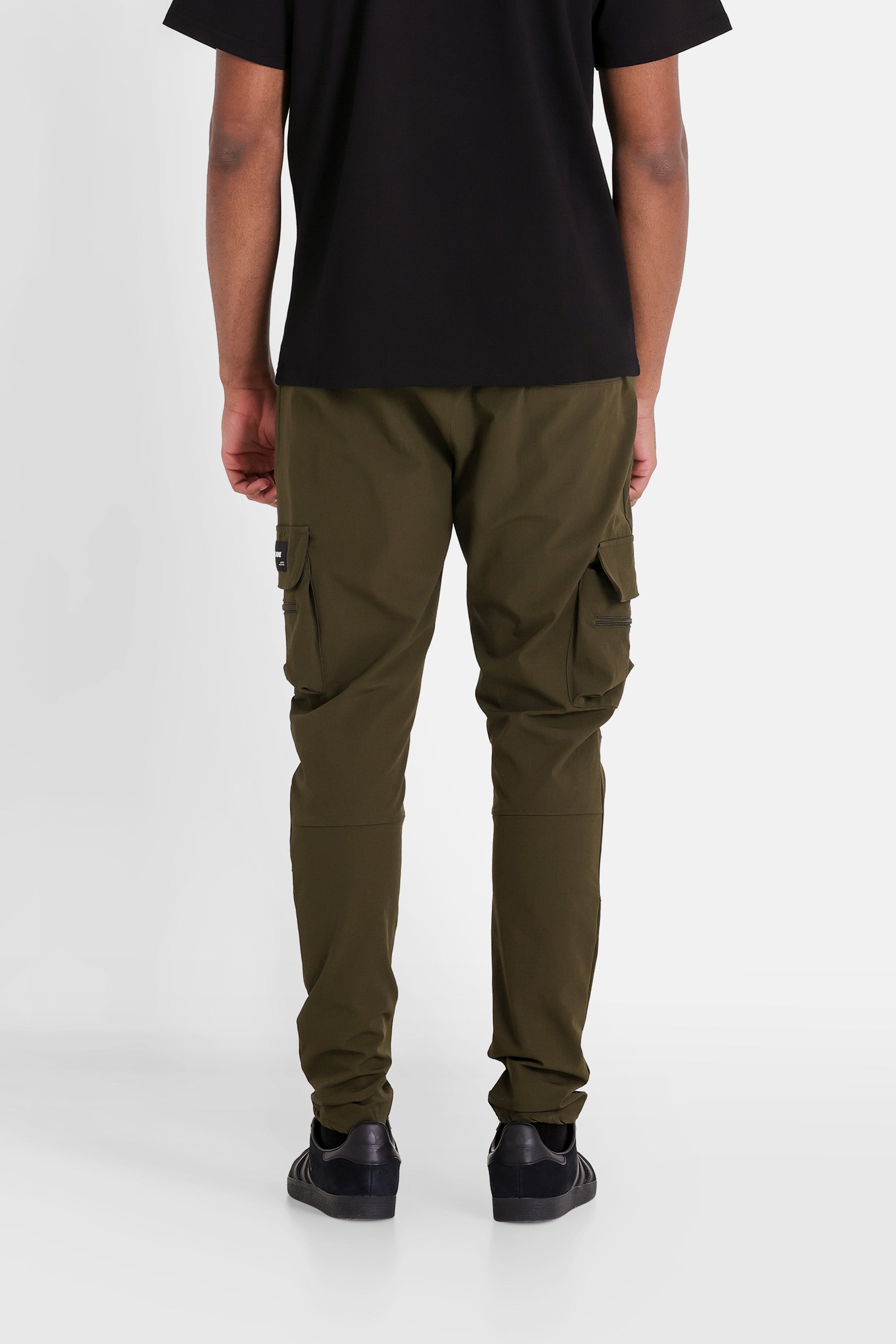 Pantalon poches cargo nylon Vert kaki
