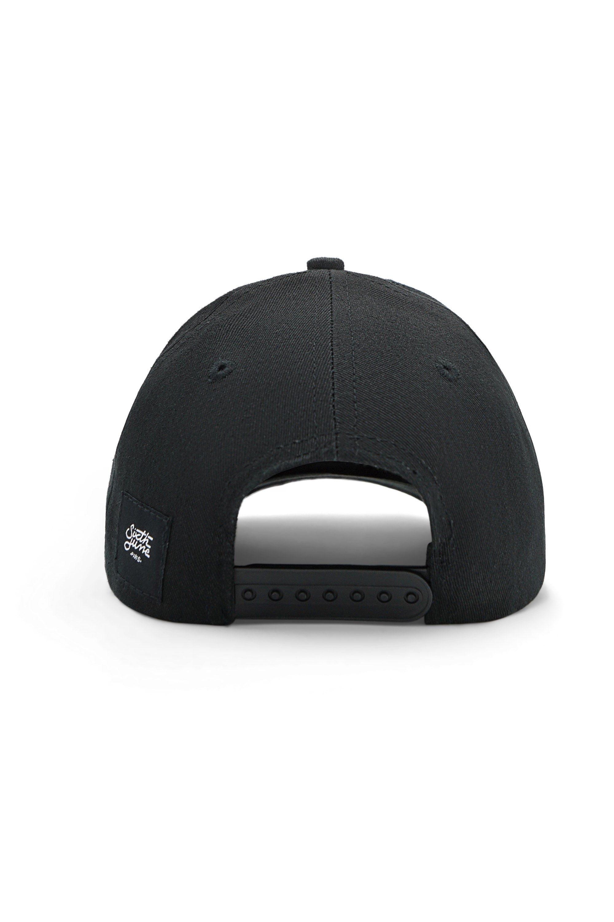 Embroidery heart cap Black