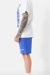 Soft embroidered logo shorts dark Blue