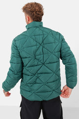 Doudoune matelassée triangle Vert foncé