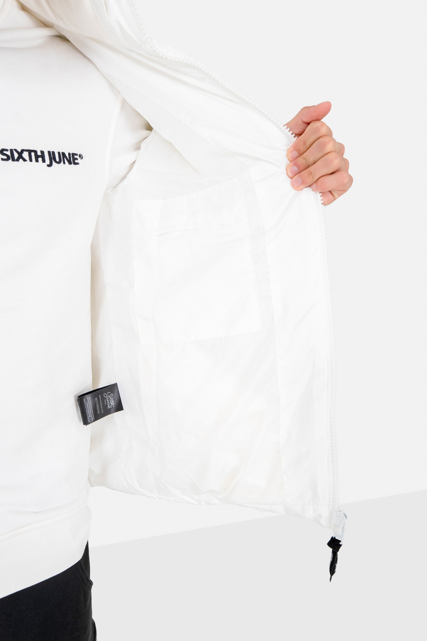 Doudoune matelassé triangle Blanc