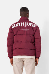 PRINTED logo puffer jacket