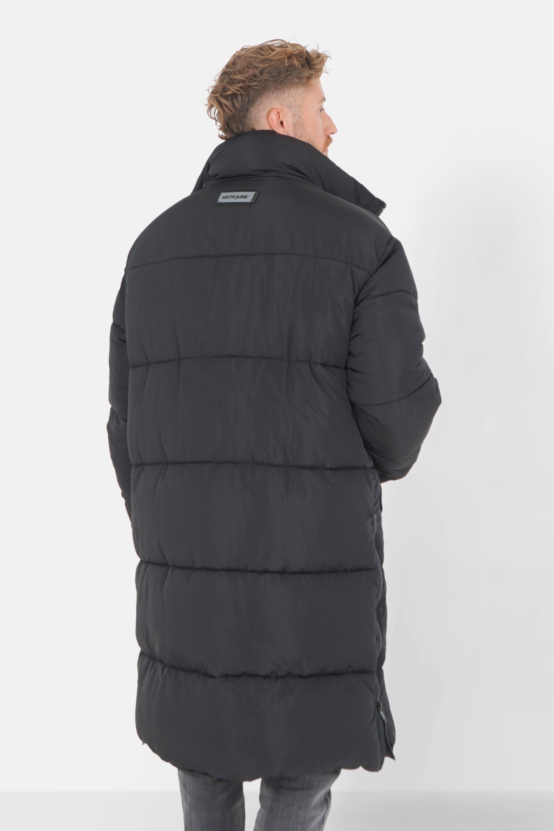 Doudoune longue oversize Noir