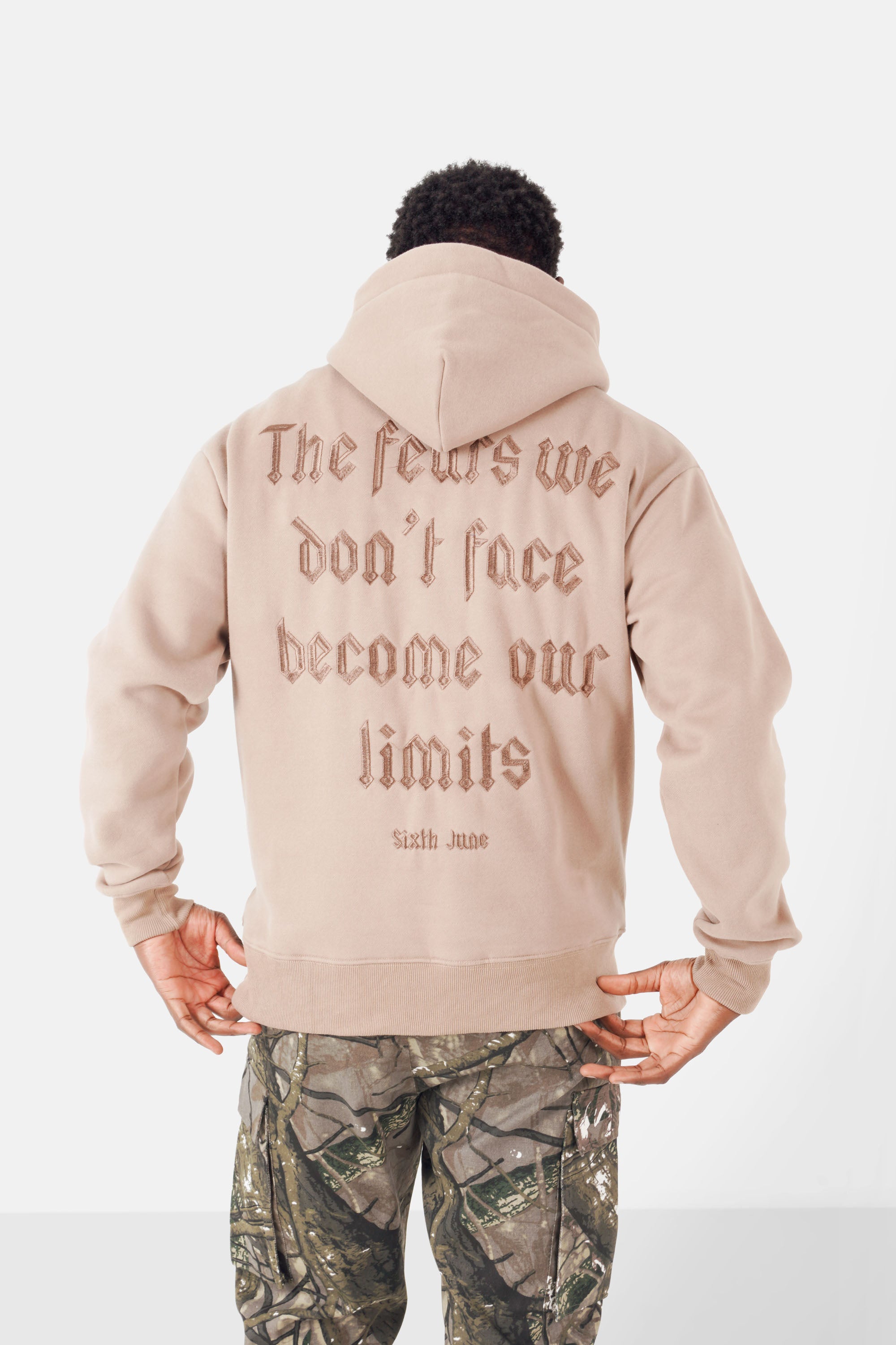 THE FEAR embroidery hoodie