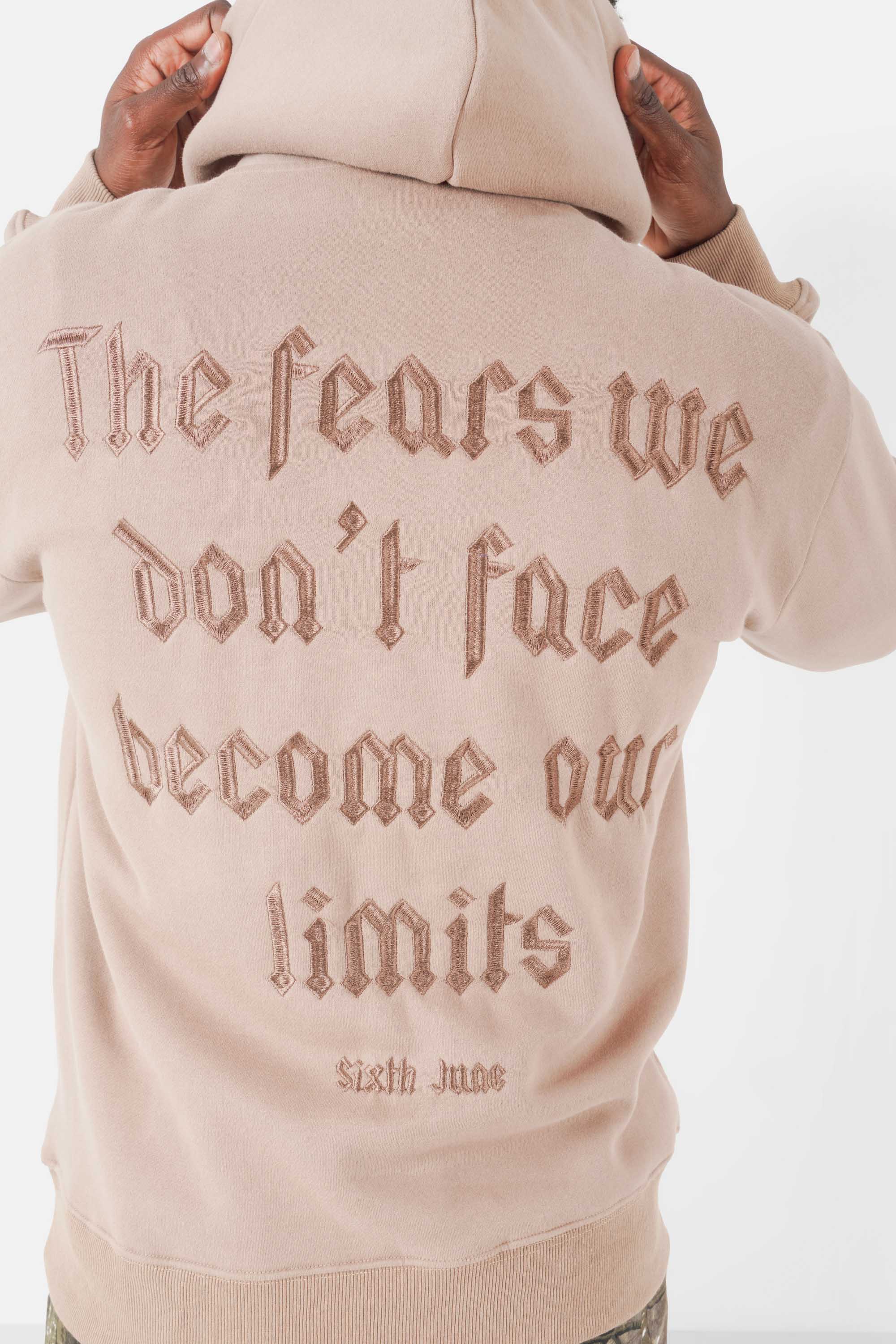 THE FEAR embroidery hoodie
