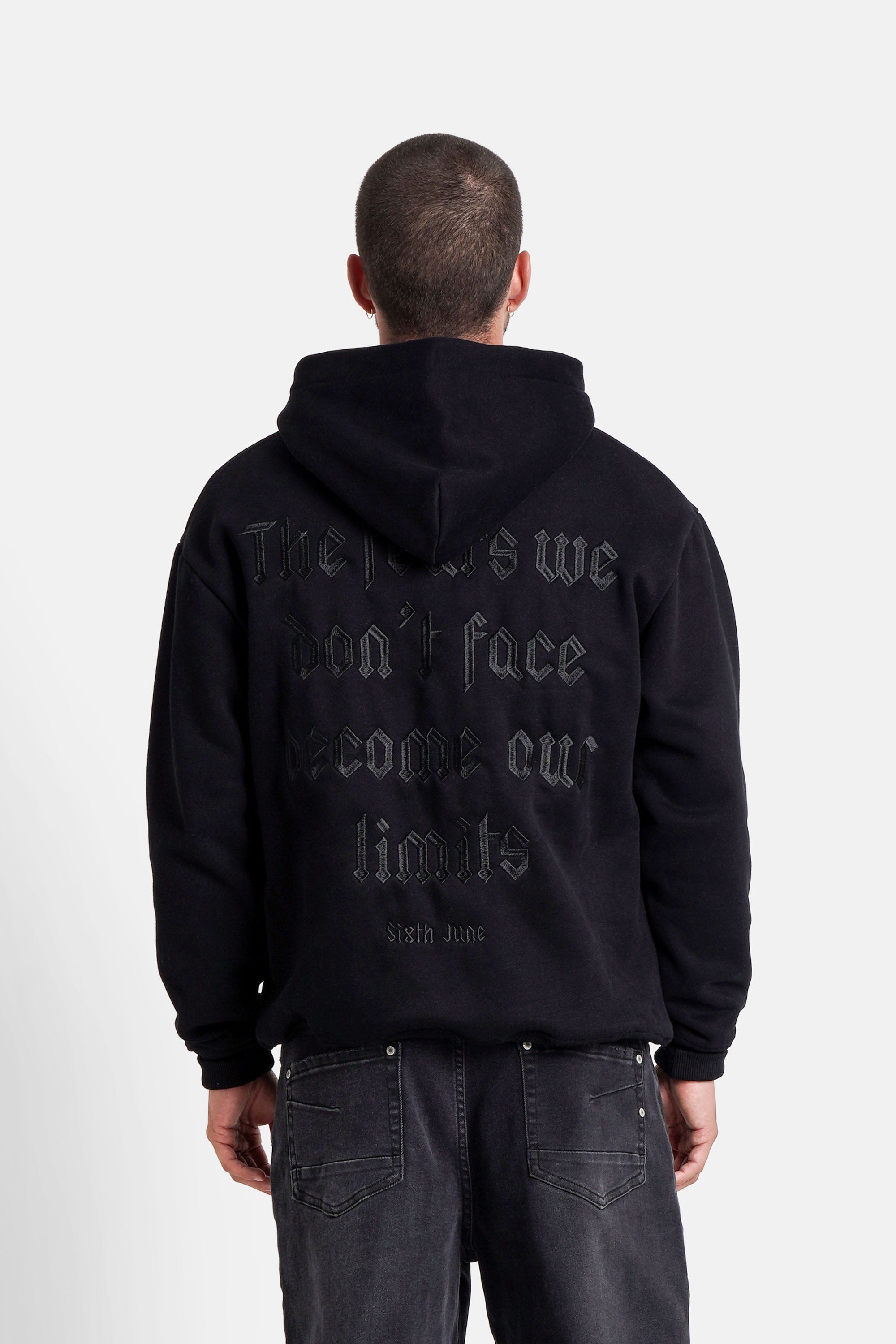 THE FEAR embroidery hoodie