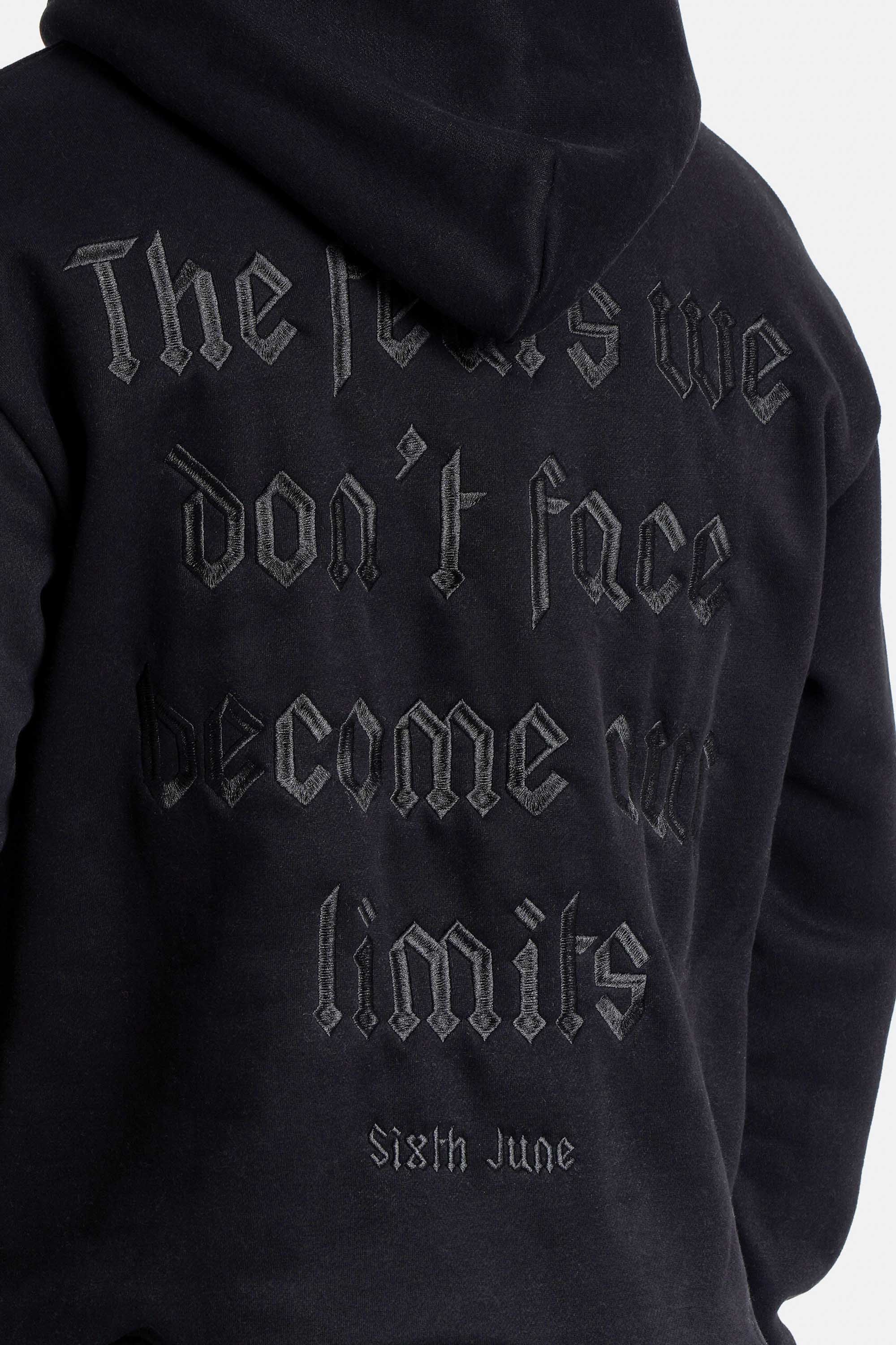 THE FEAR embroidery hoodie