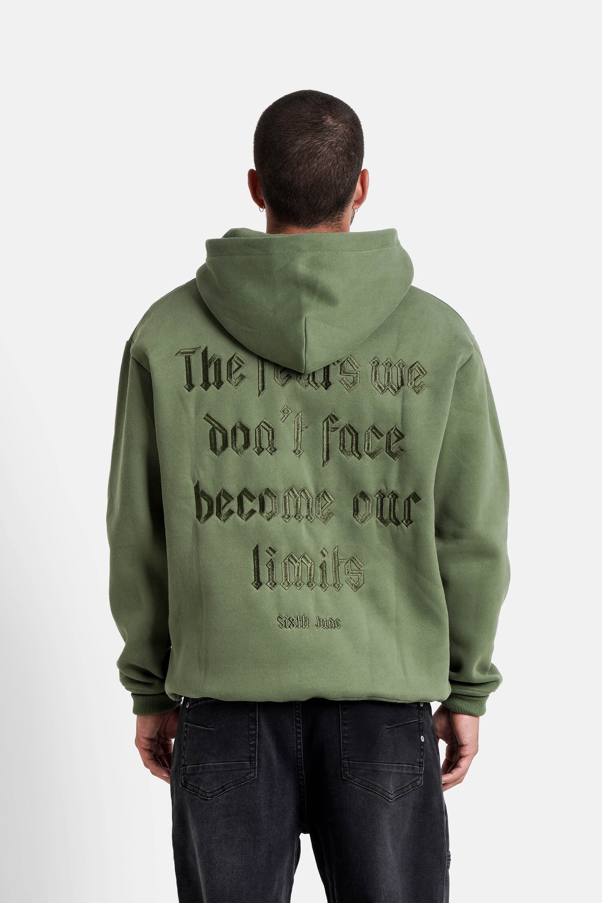 THE FEAR embroidery hoodie
