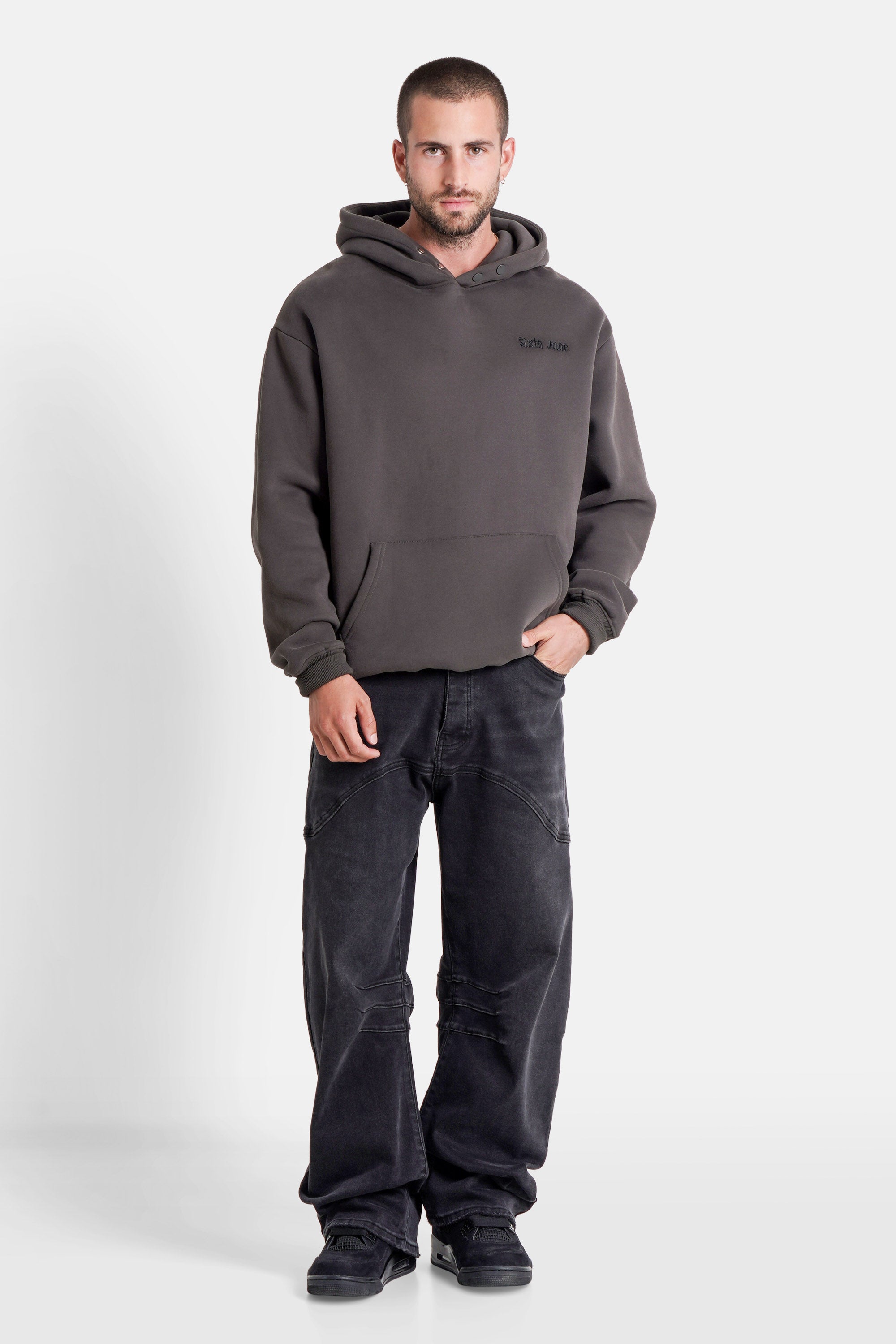 THE FEAR embroidery hoodie