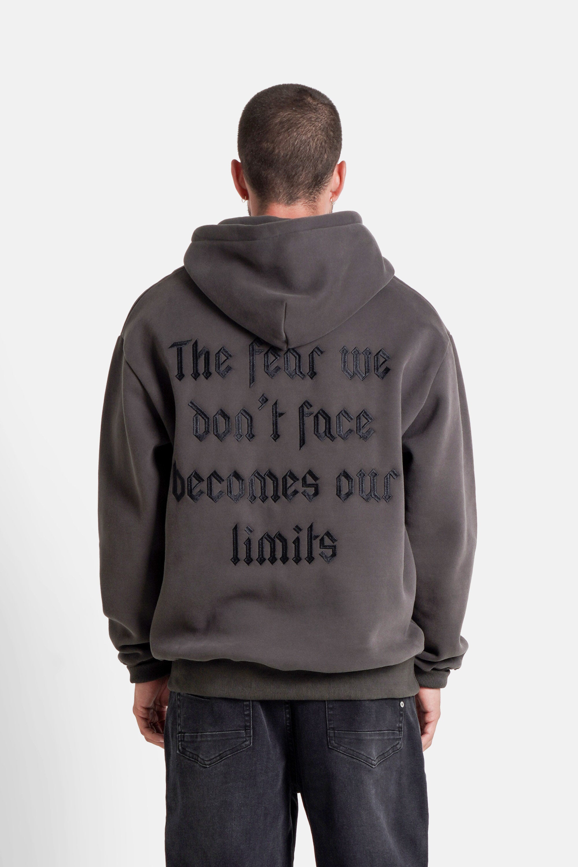 THE FEAR embroidery hoodie
