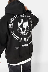 Sweatshirt capuche youth culture dos Noir