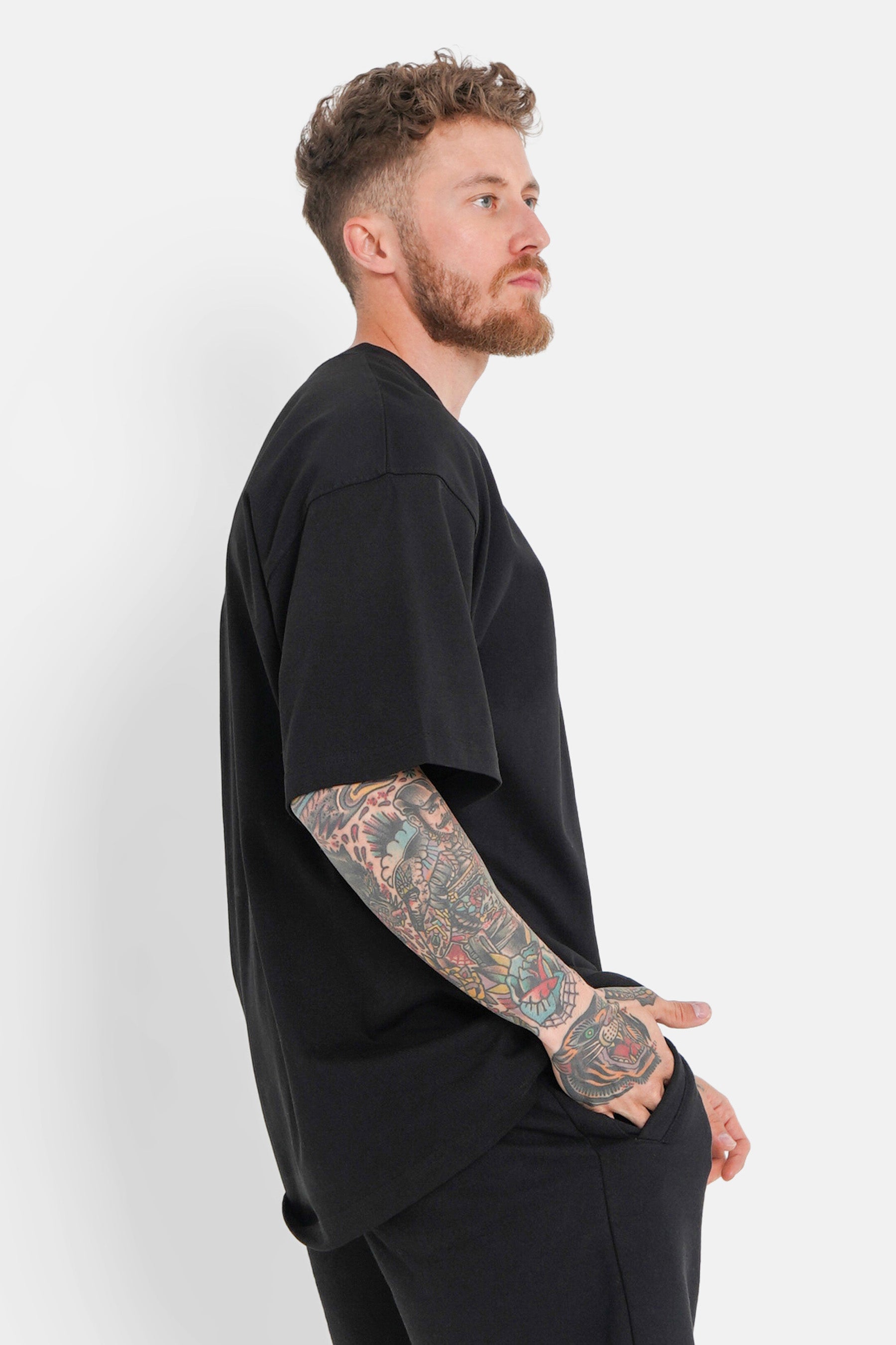 Relief logo signature t-shirt Black