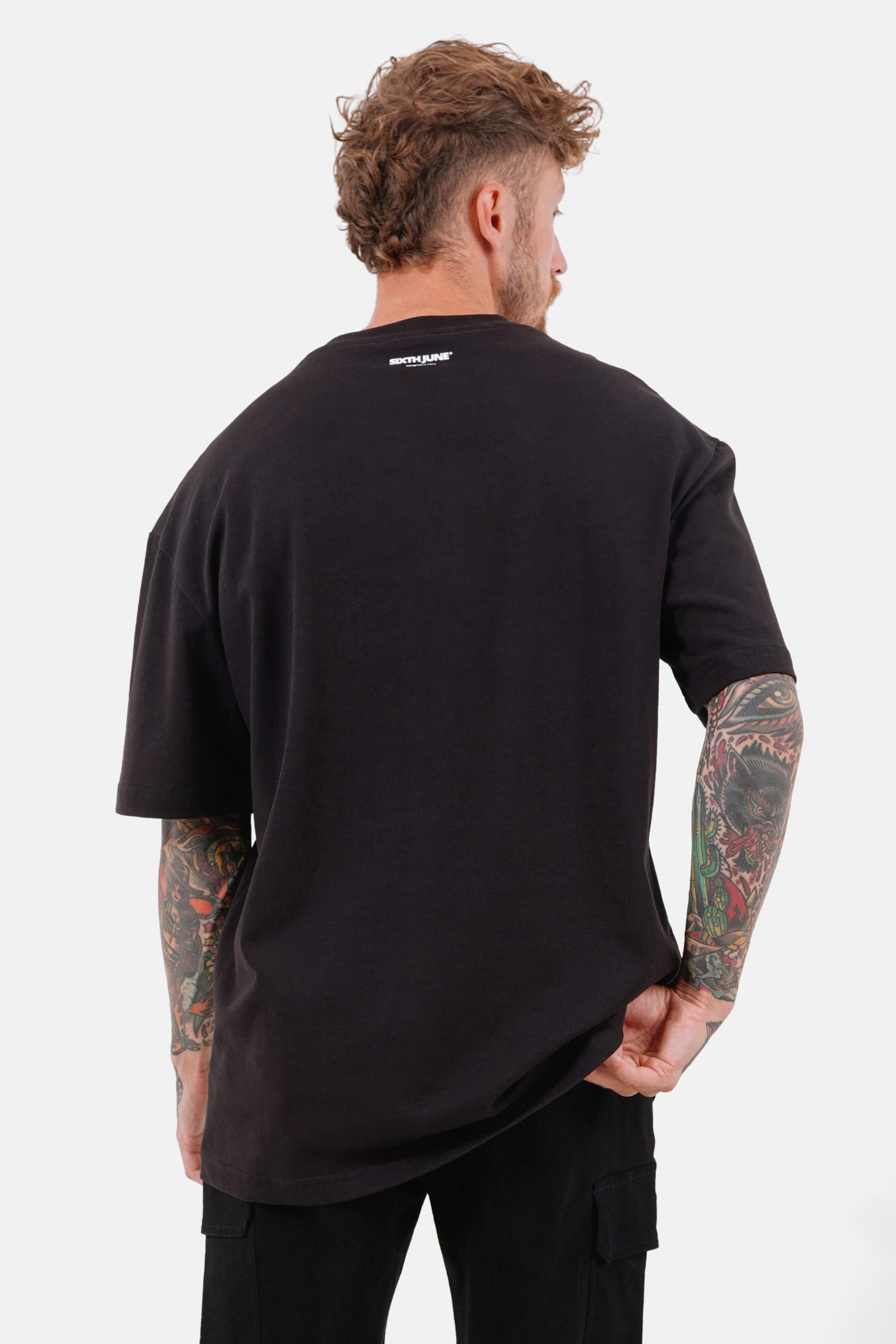 T-shirt vintage serpent Noir