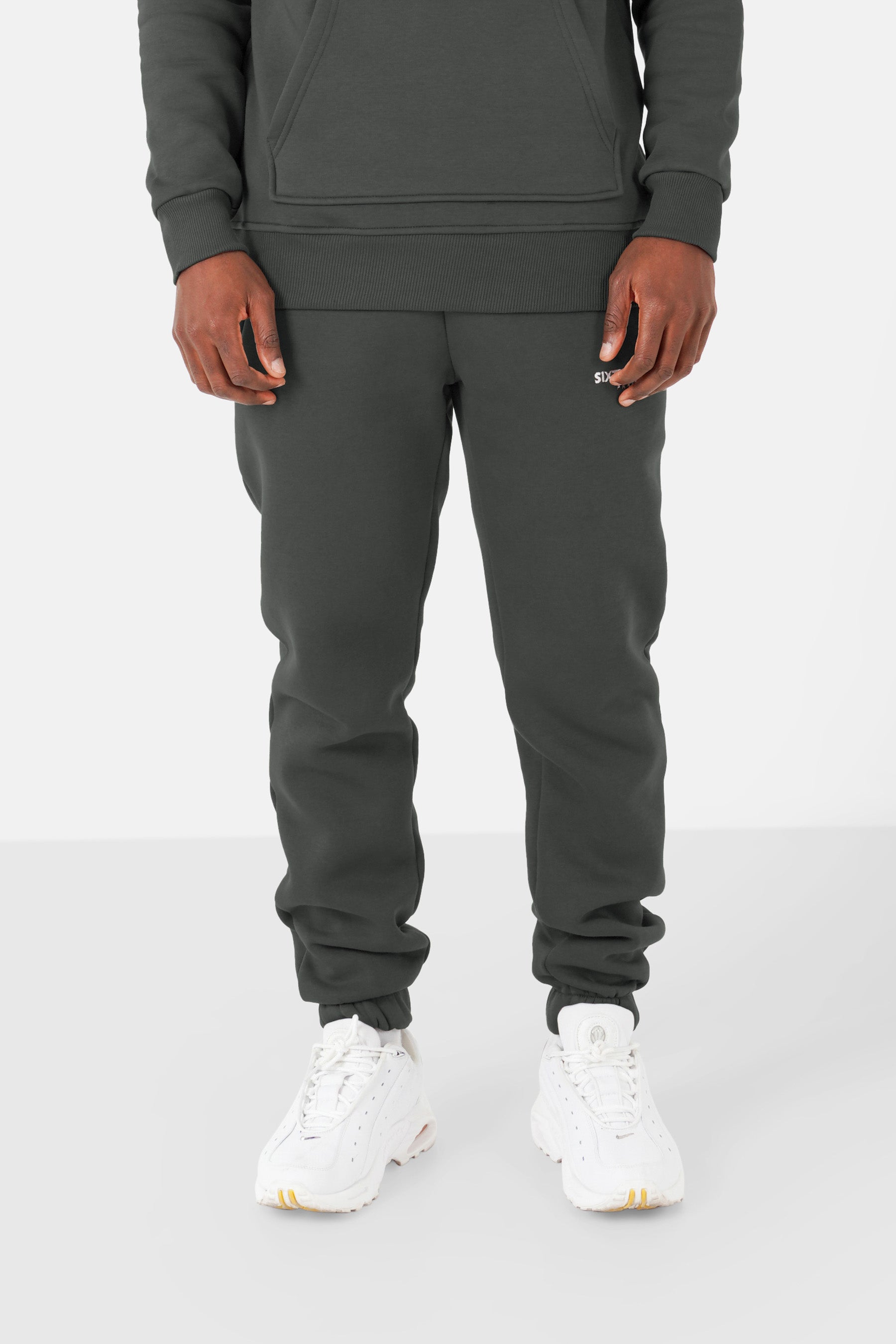 Fleece logo joggers Khaki Green