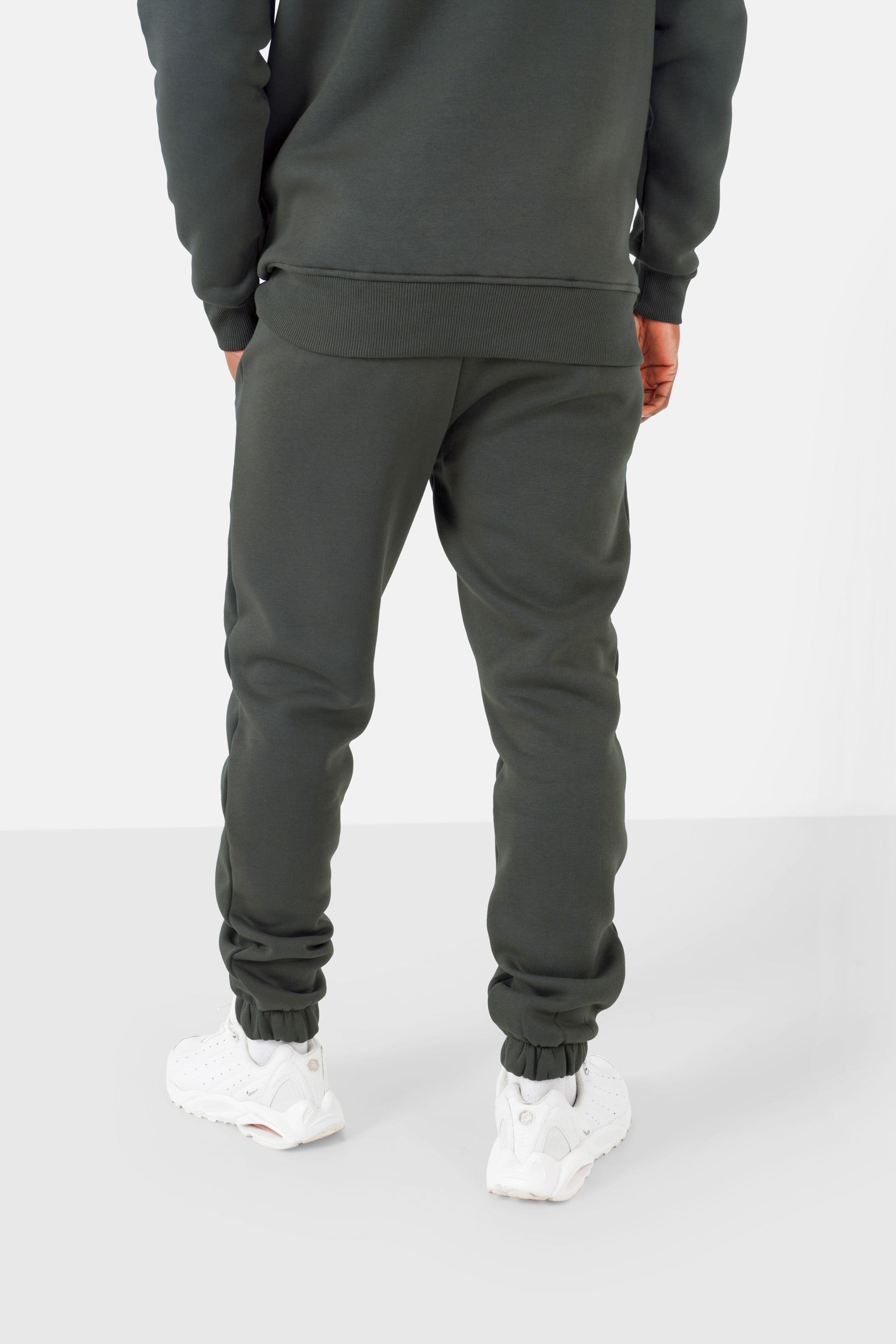 Fleece logo joggers Khaki Green