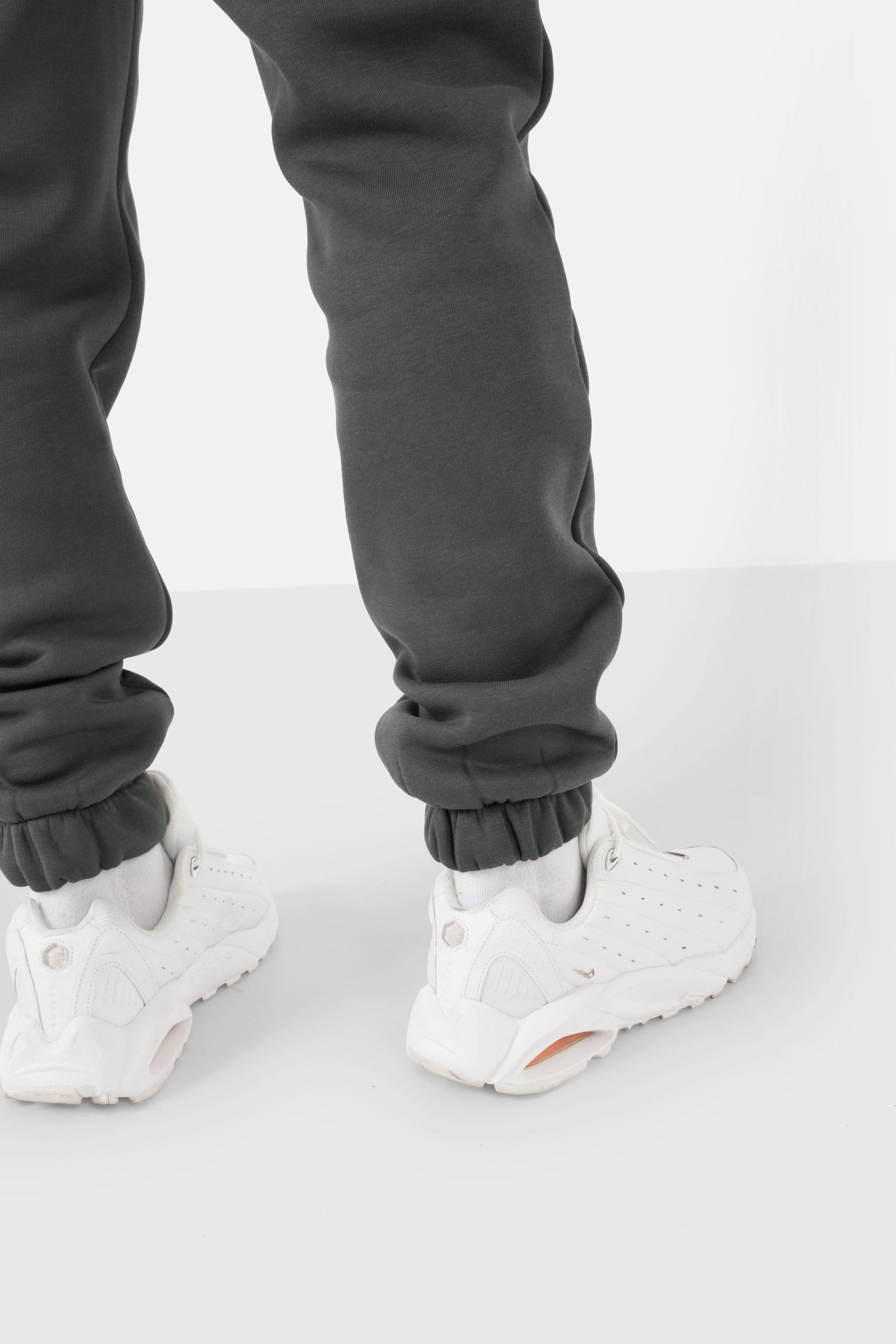 Fleece logo joggers Khaki Green