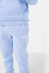 Jogging molletonnée logo brodé Bleu clair