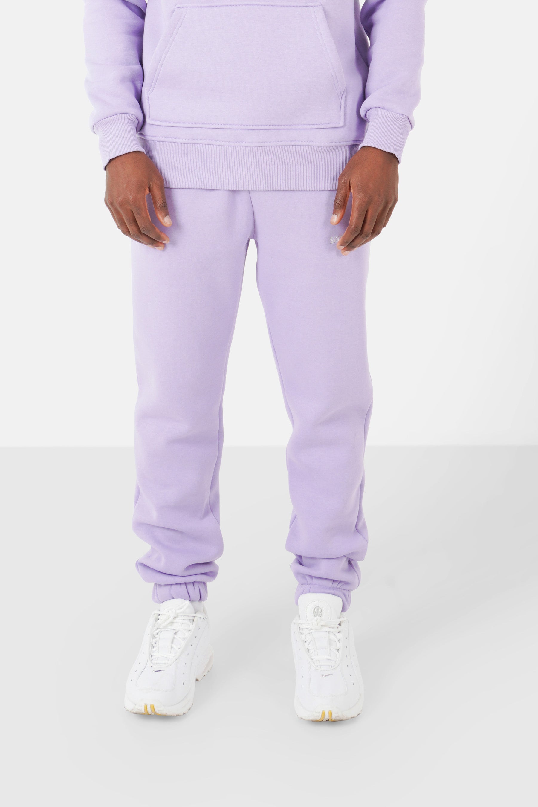 Fleece logo joggers Purple