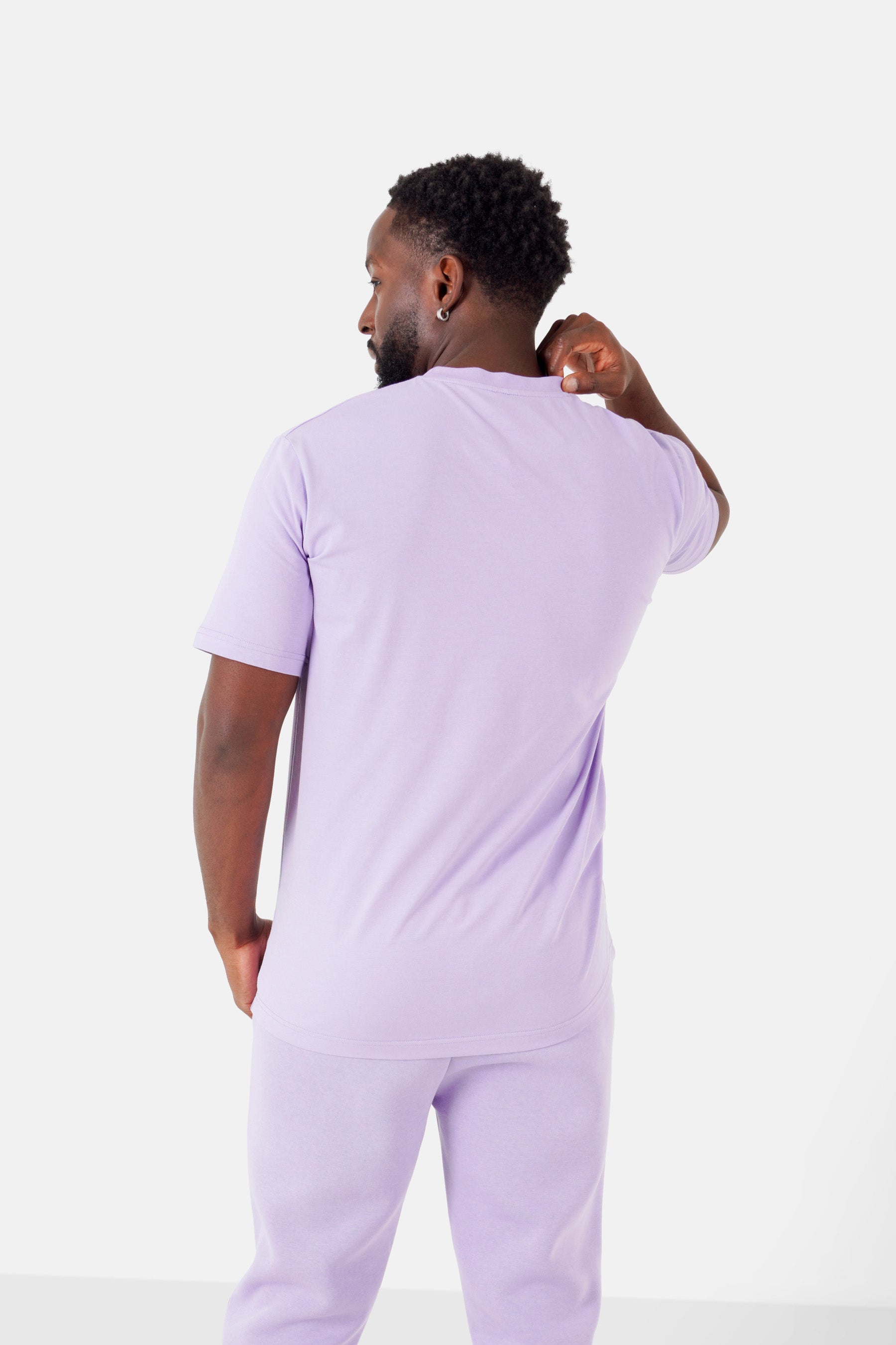 T-shirt broderie logo Paris Violet clair