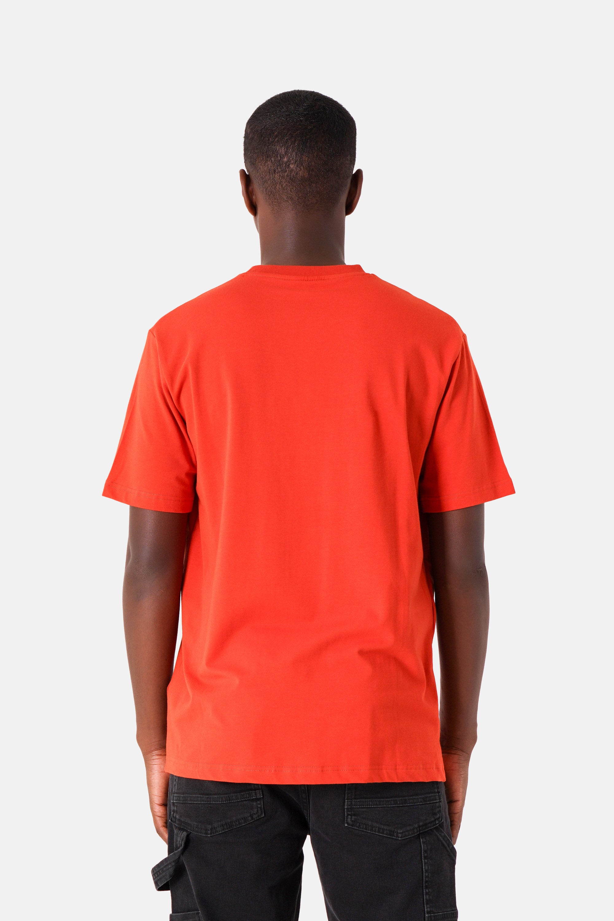 T-shirt logo brodé Paris Orange foncé