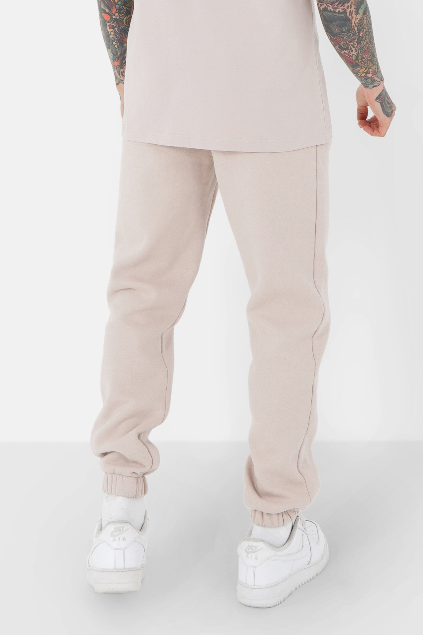 Jogging logo relief Beige