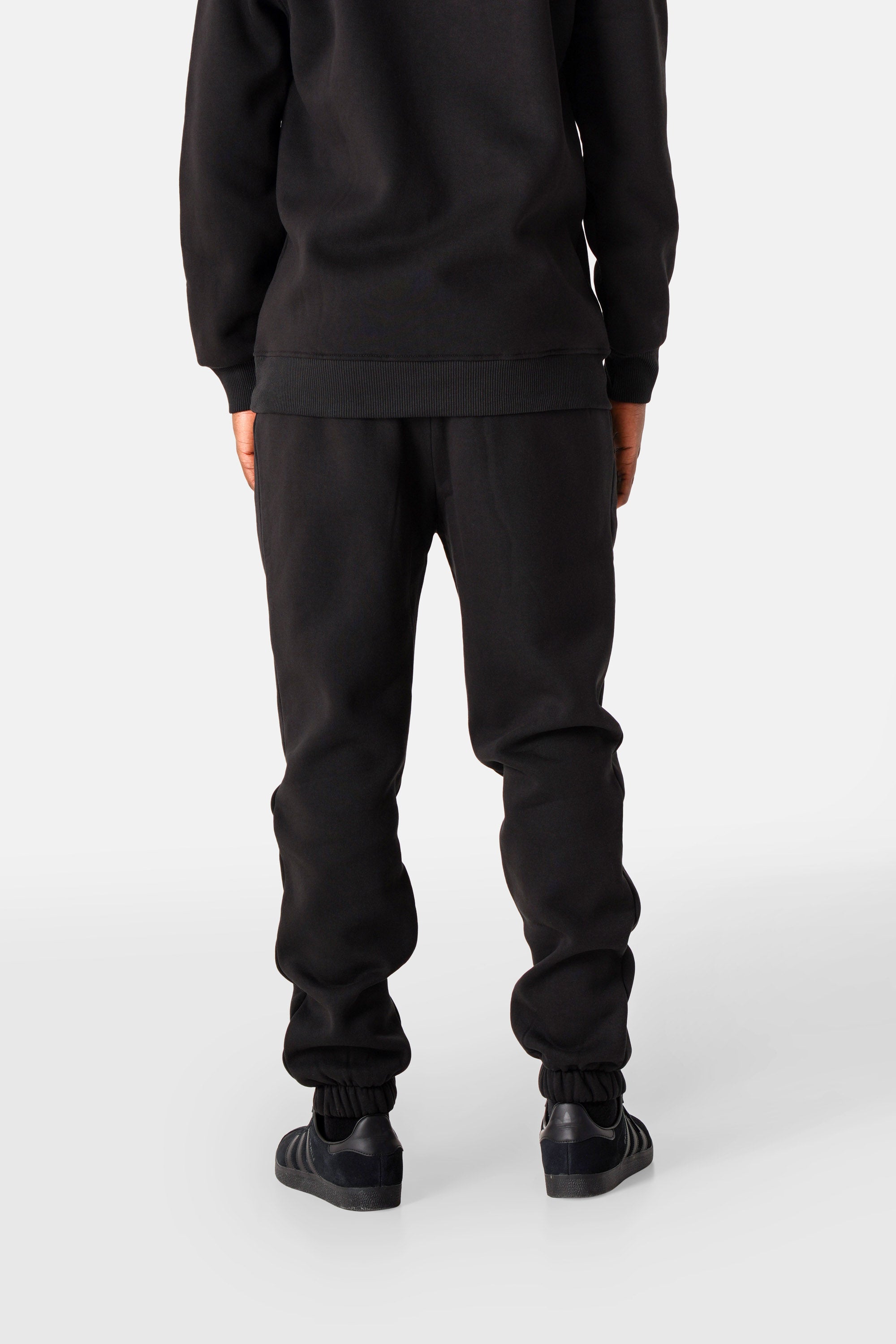 Embossed joggers Black