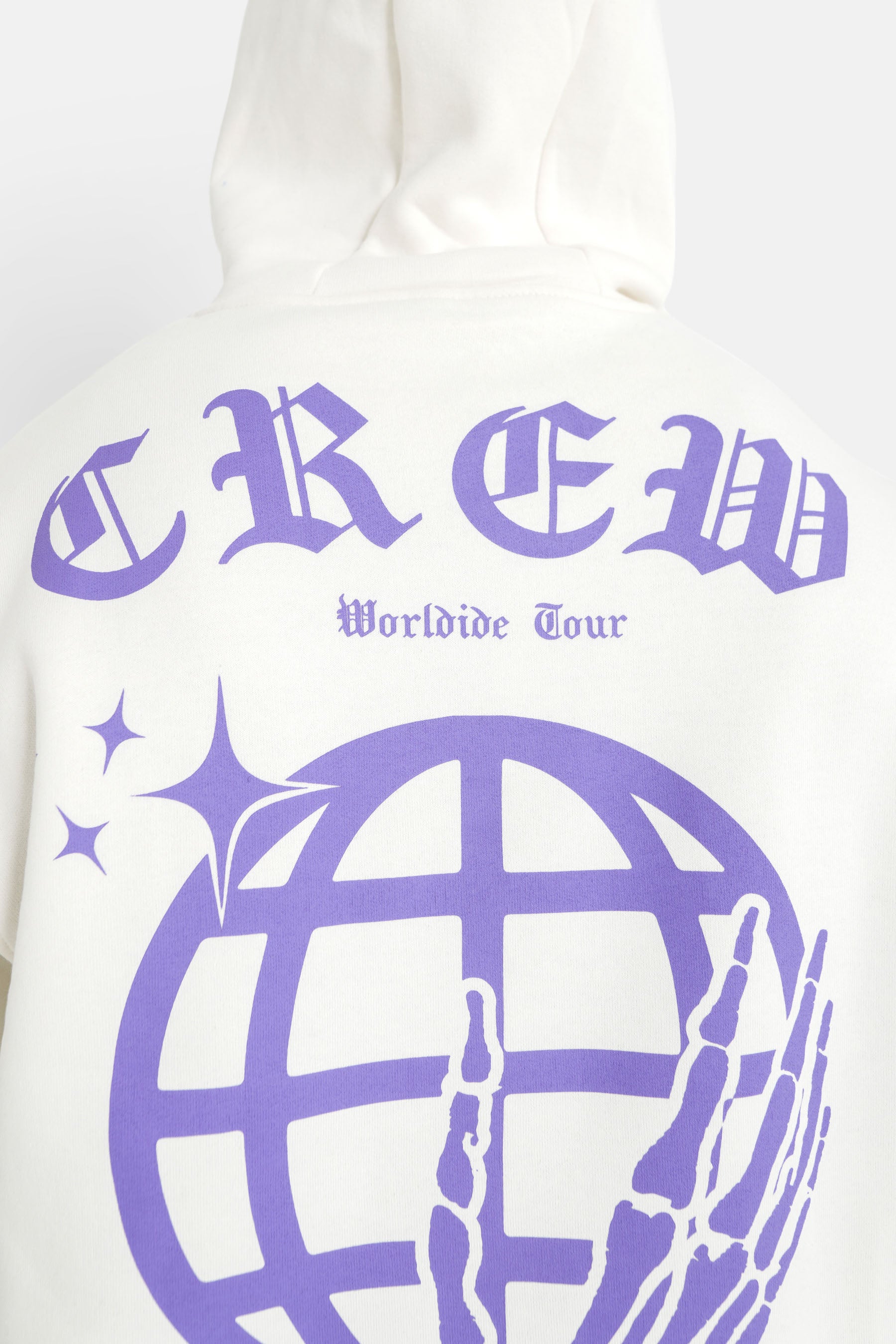 Globe hoodie White