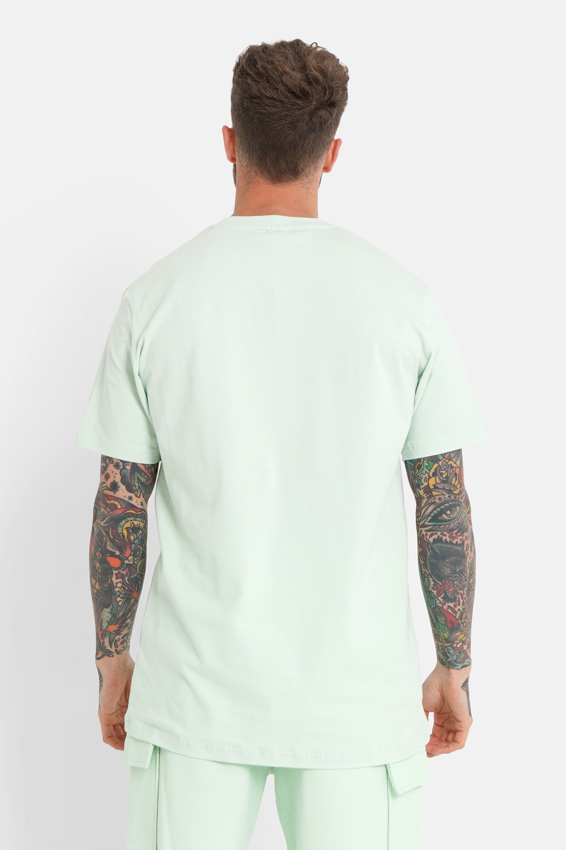 Embroidered logo T-shirt light Green