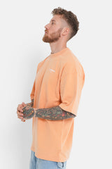 T-Shirt mit Acid-Logo Orange