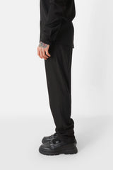Pleated pants Black