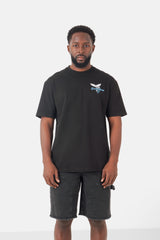 T-shirt imprimé dos coloré Noir