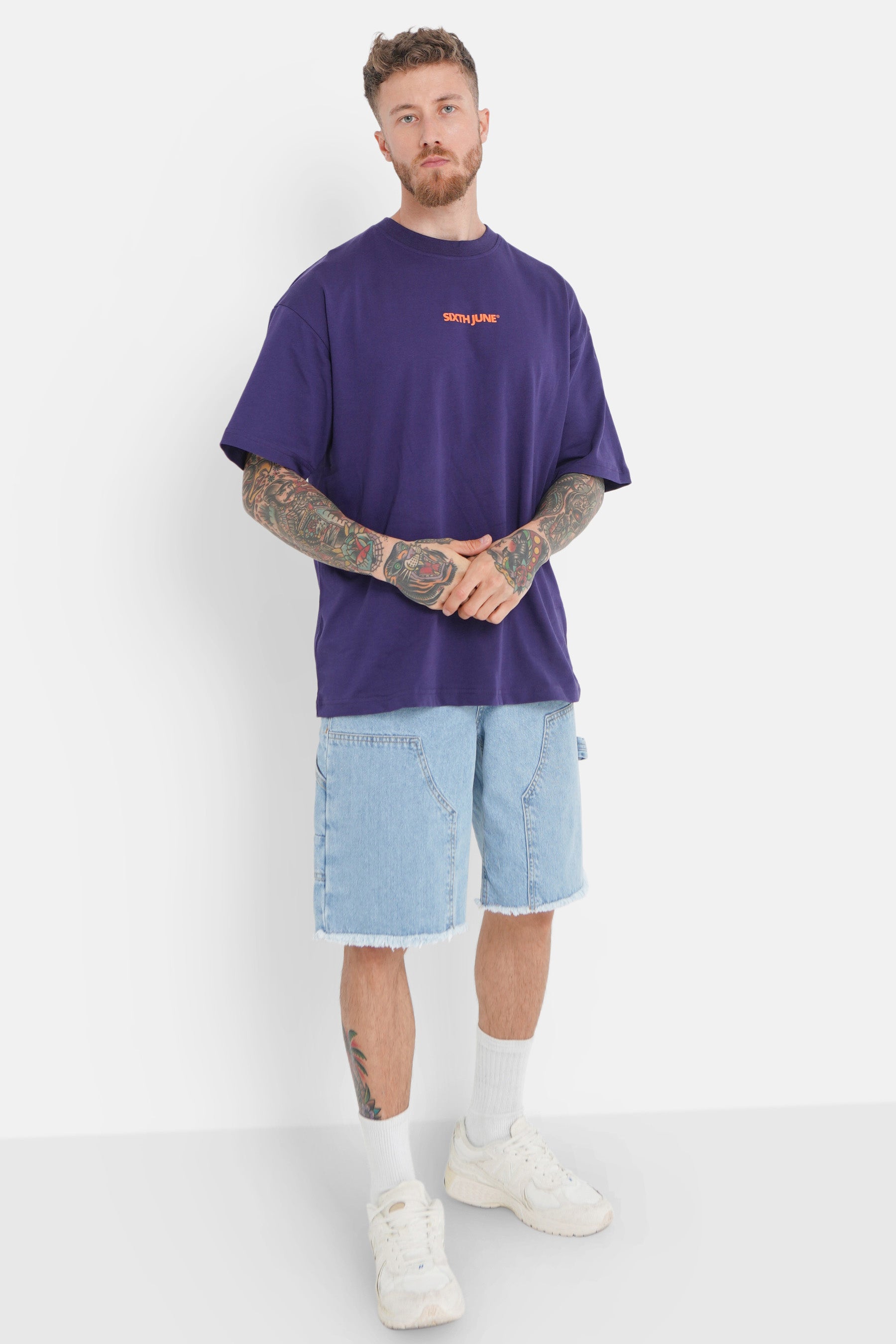 Central logo t-shirt dark Purple