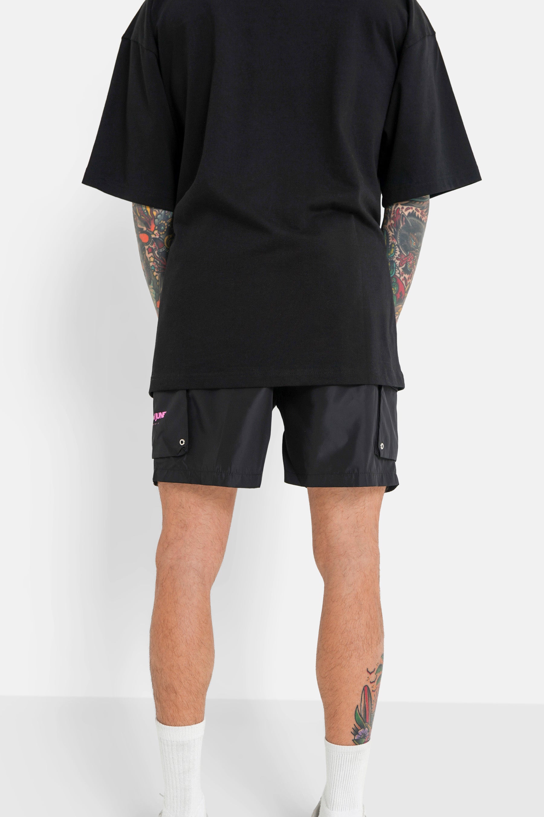 Short de bain poche Noir