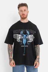 T-shirt imprimé scorpion ailes Noir