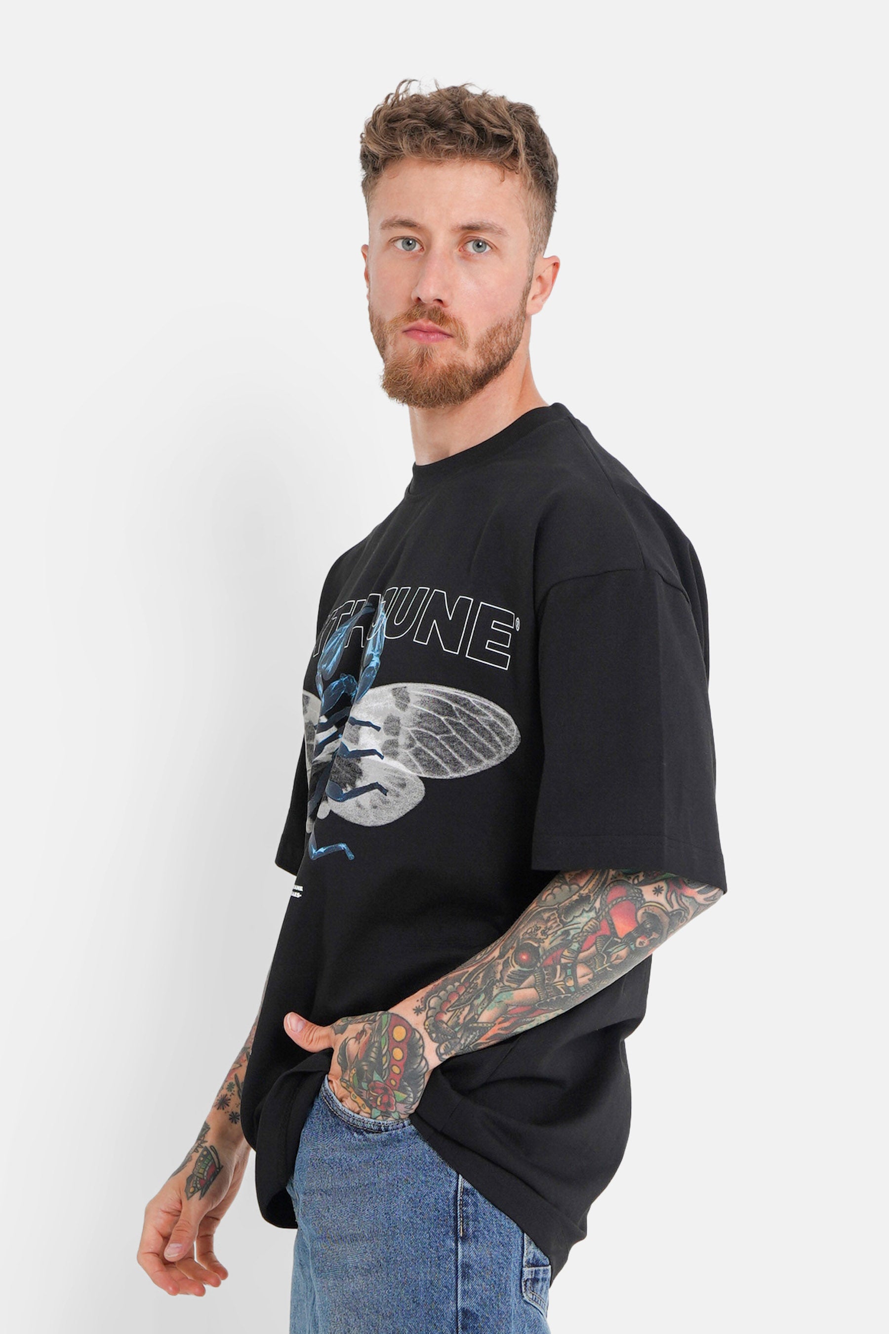 T-shirt imprimé scorpion ailes Noir