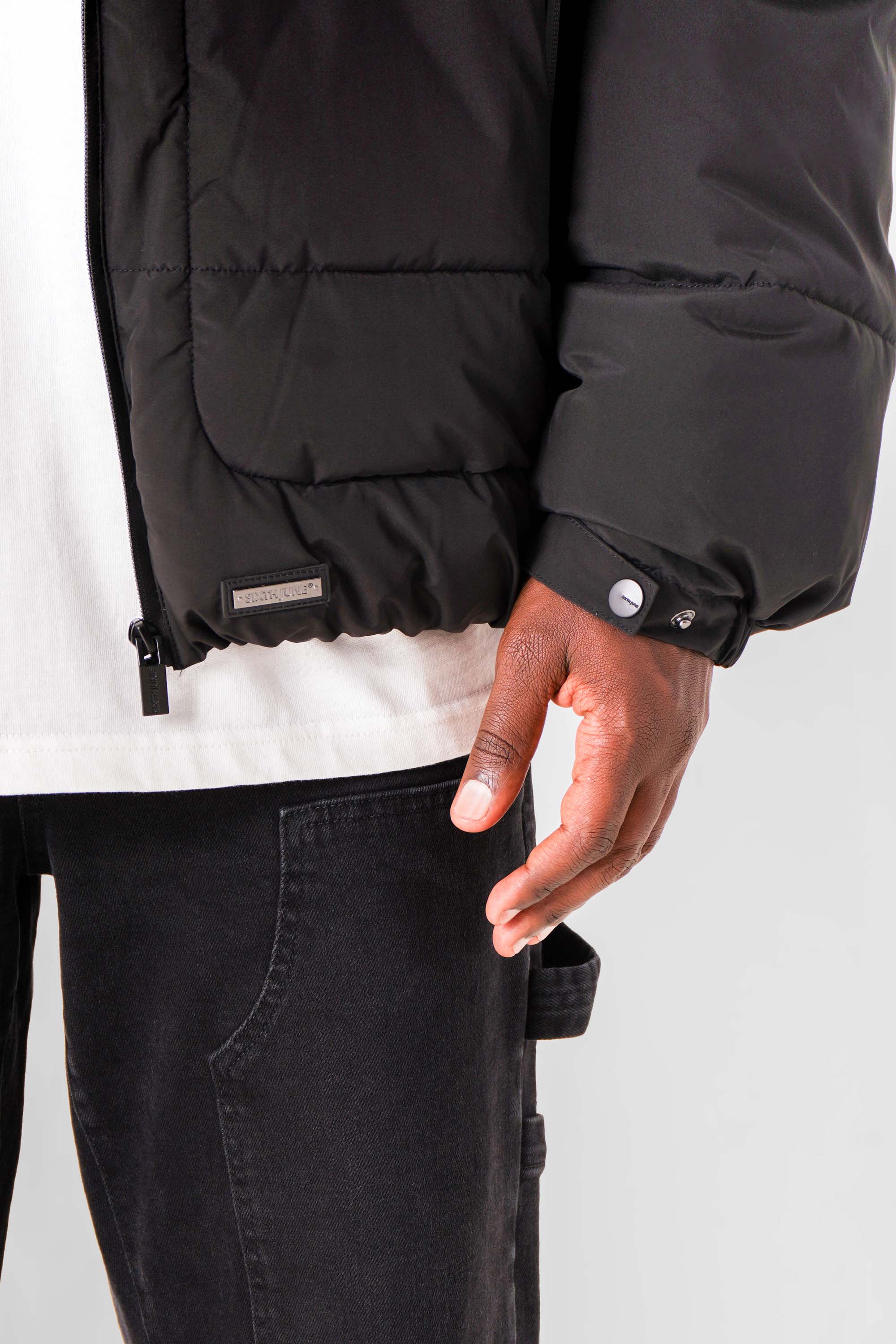 Puffer jacket w/ hood
