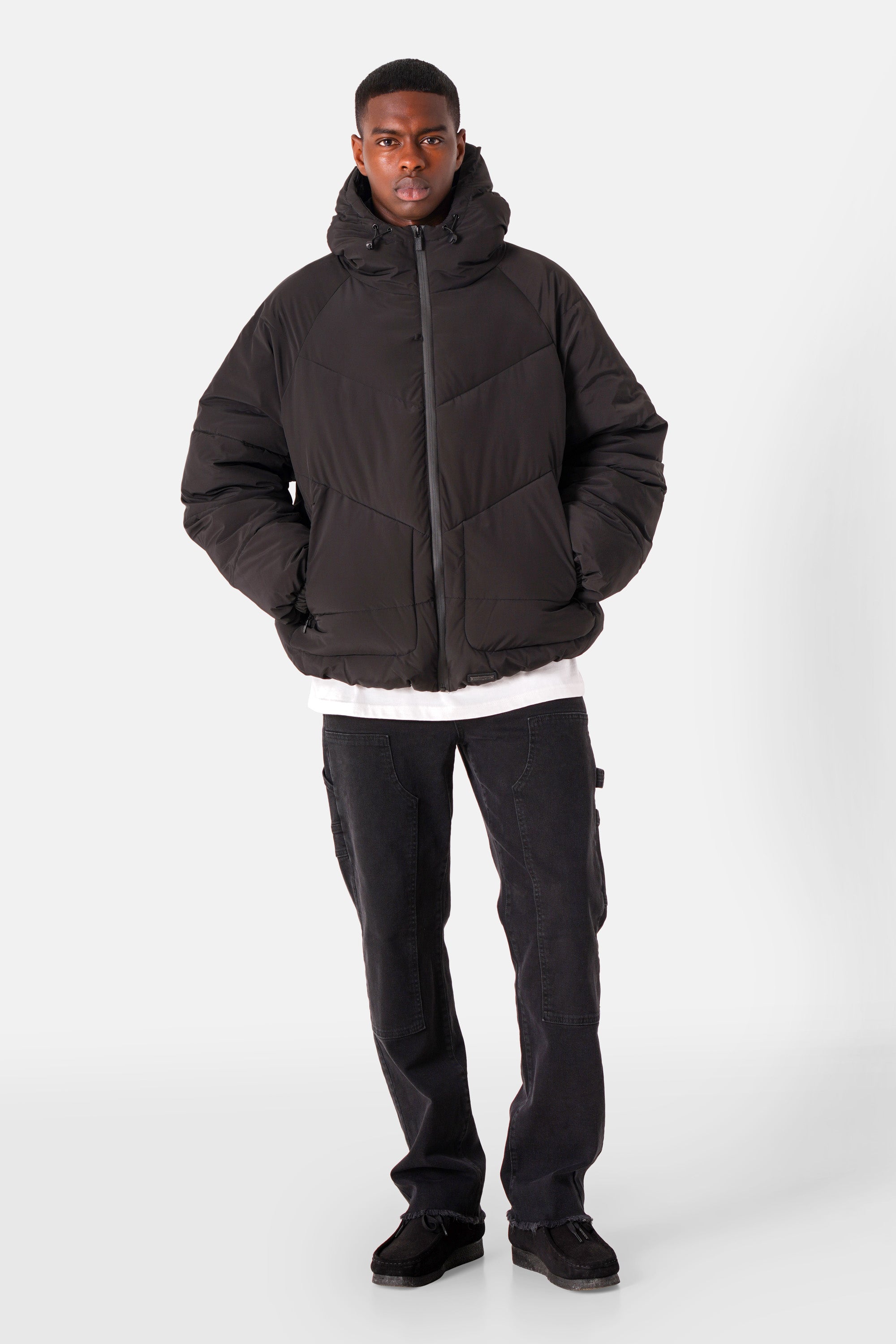 Puffer jacket w/ hood