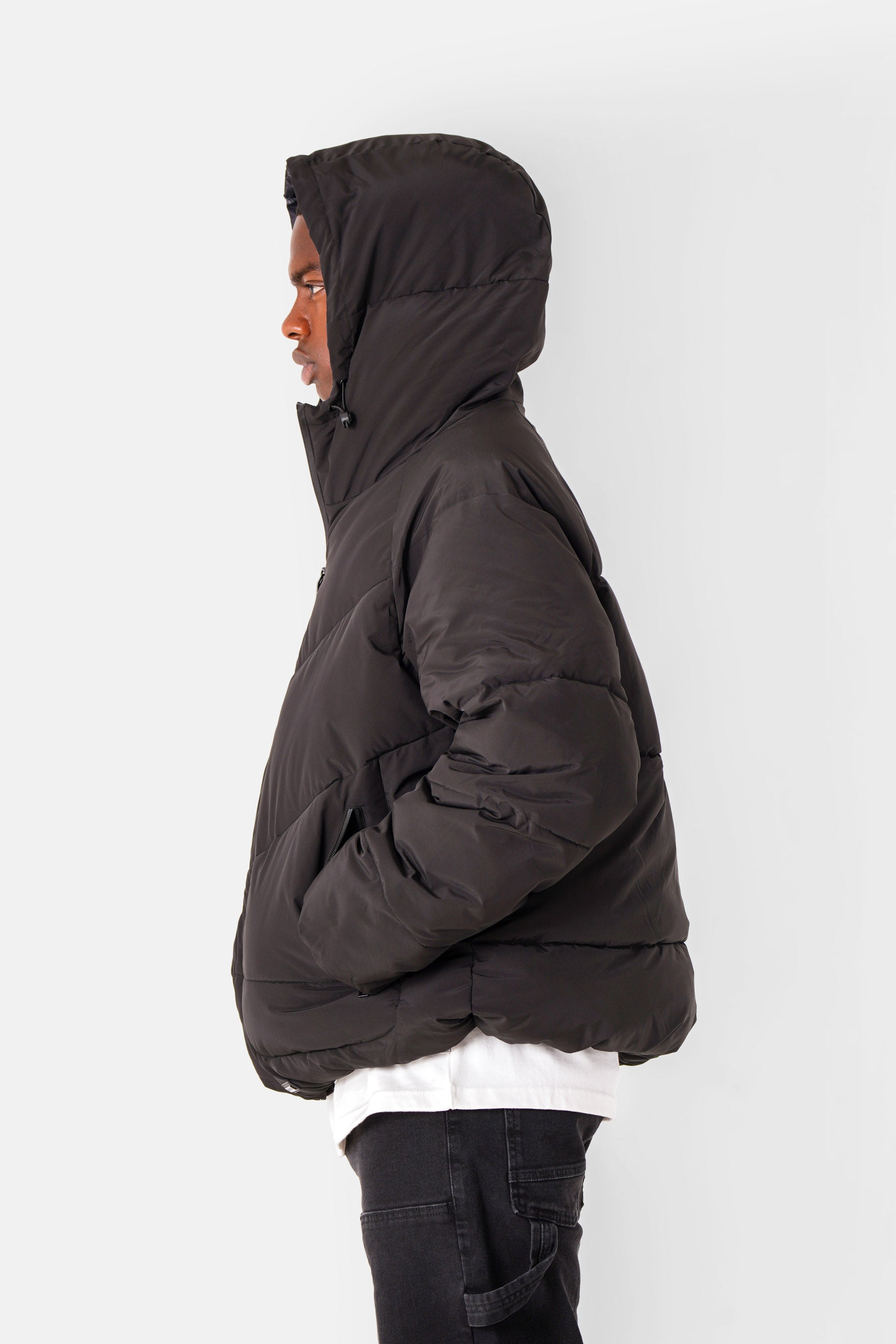 Puffer jacket w/ hood