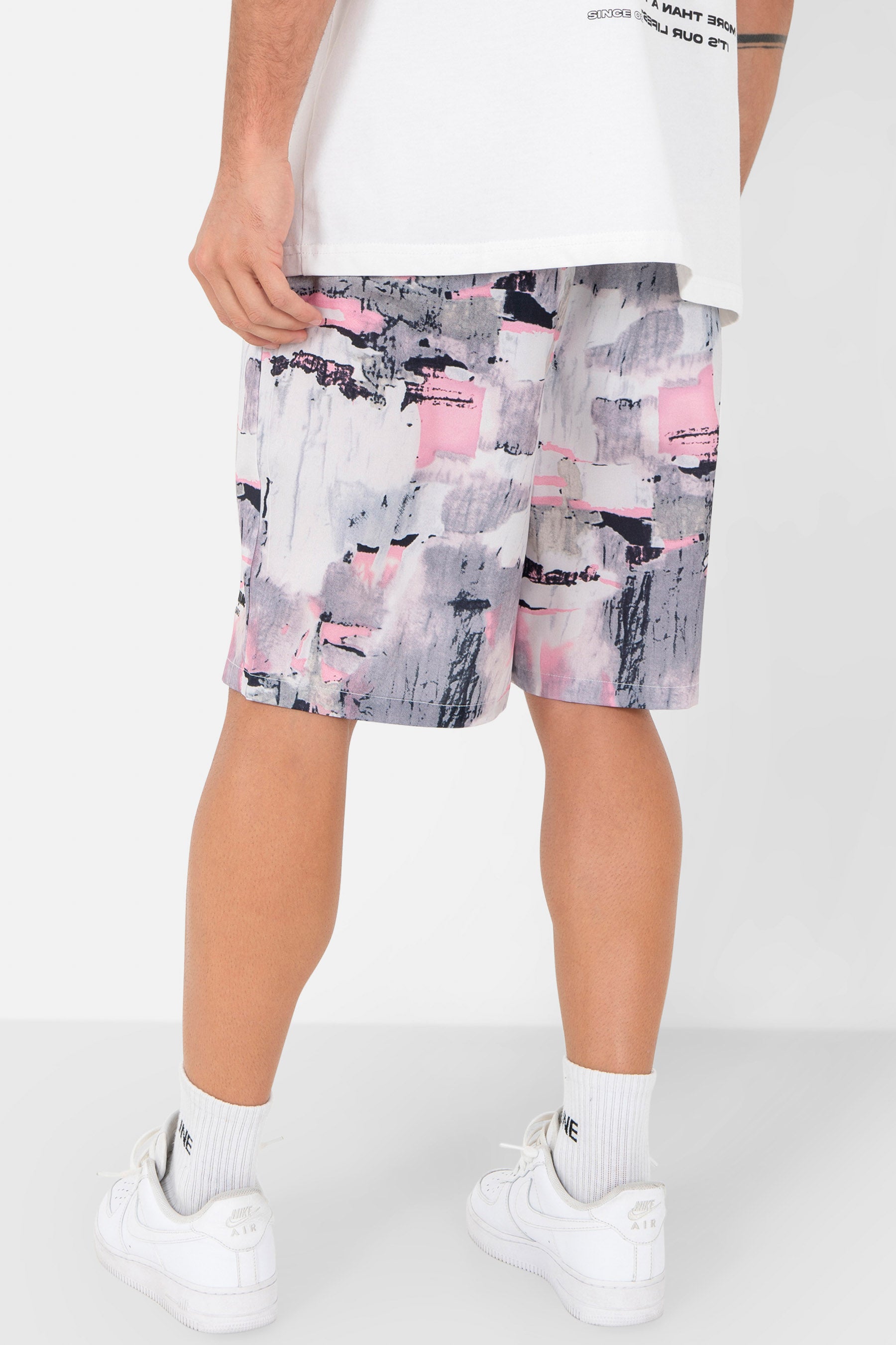 Short fluide tie dye Gris