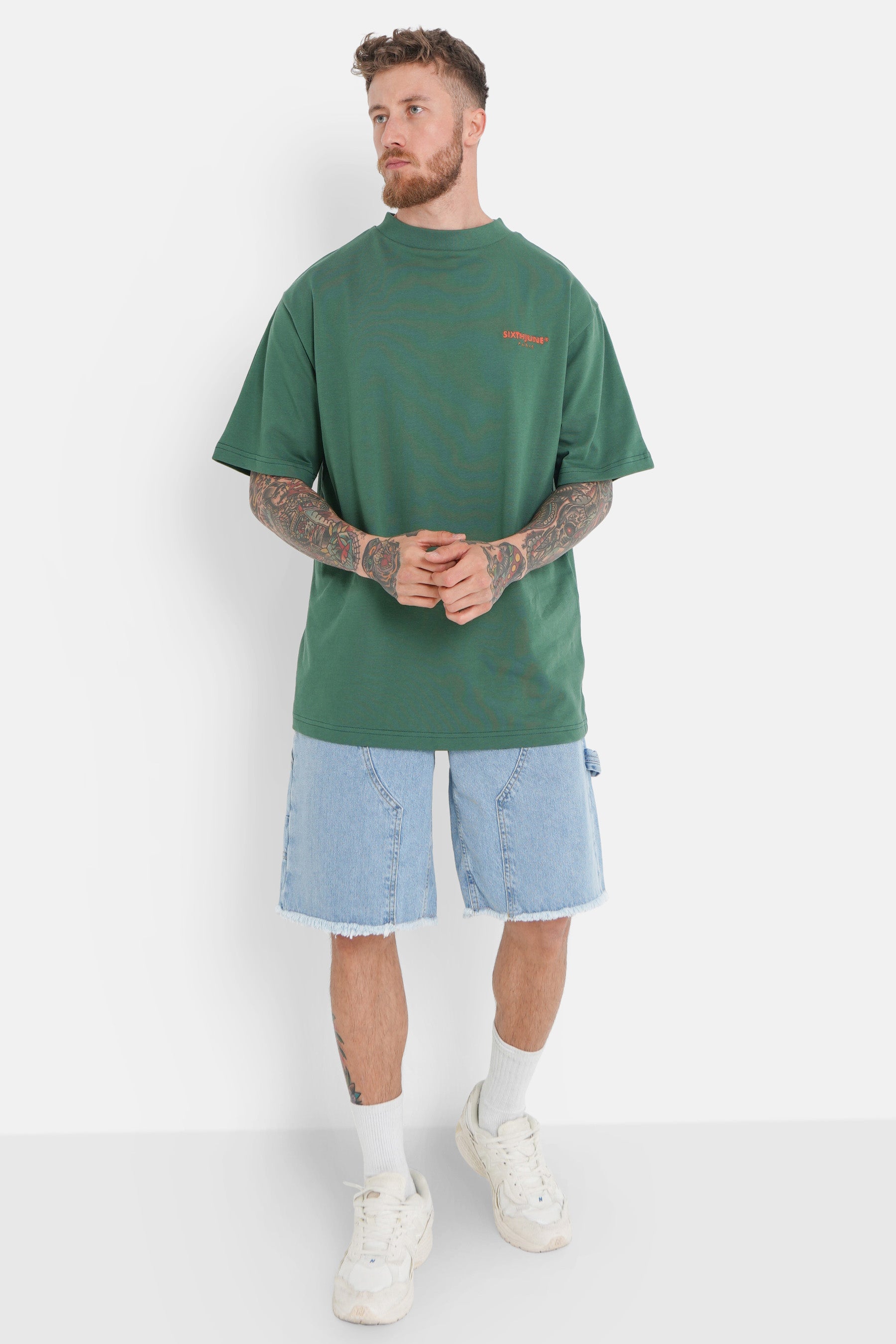 T-shirt logo patch dos Vert