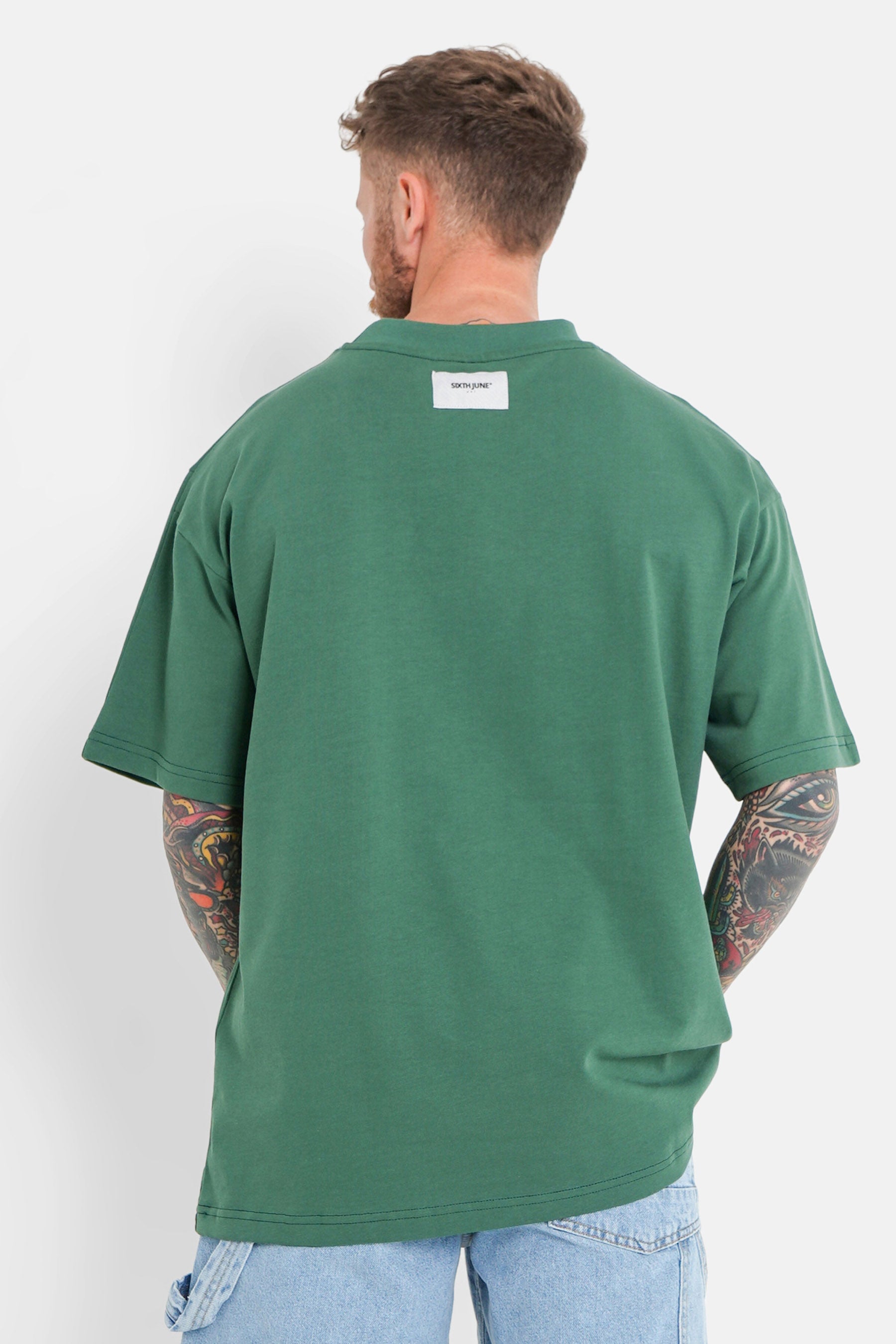 T-shirt logo patch dos Vert