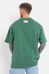 Back logo patch t-shirt Green