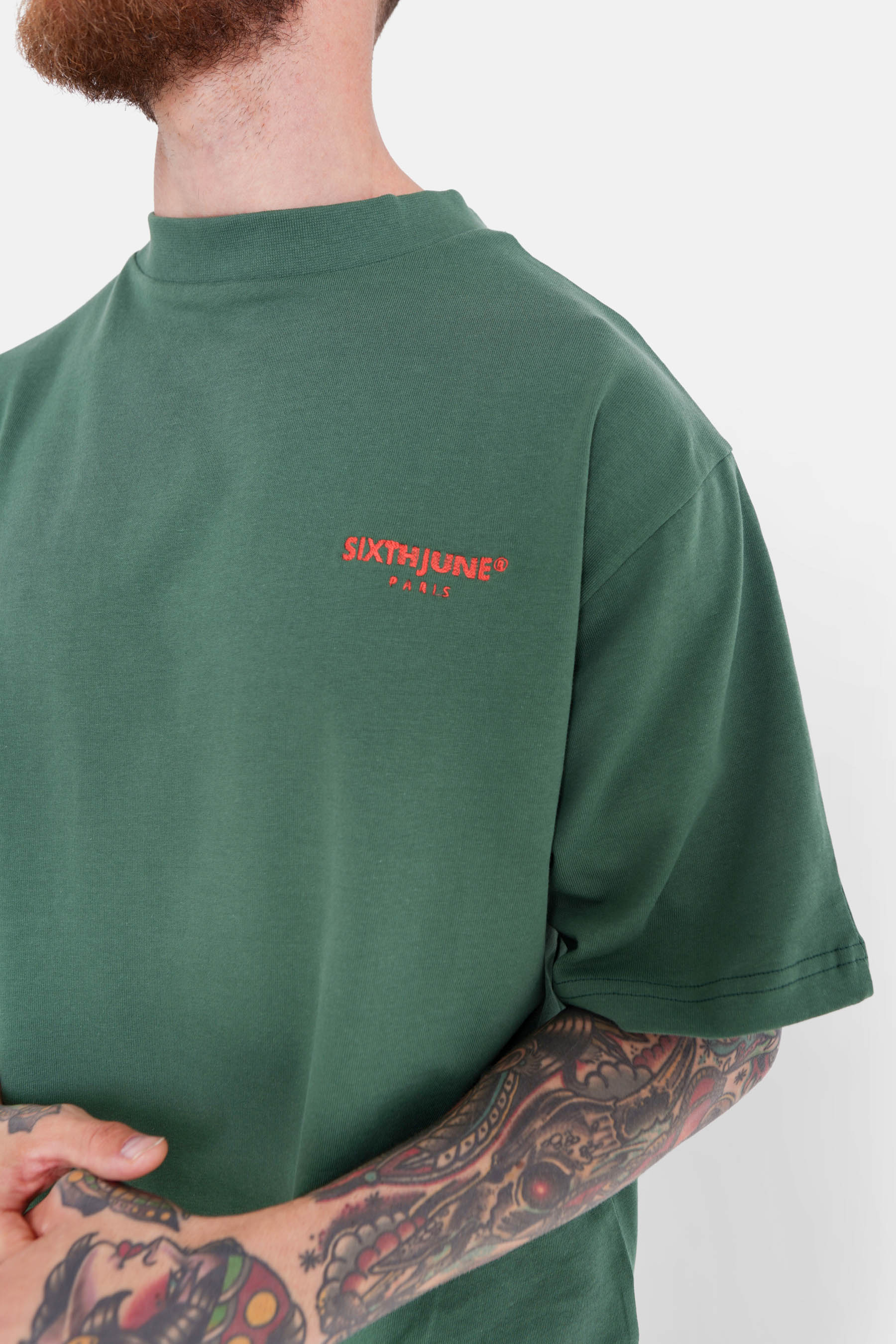 T-shirt logo patch dos Vert