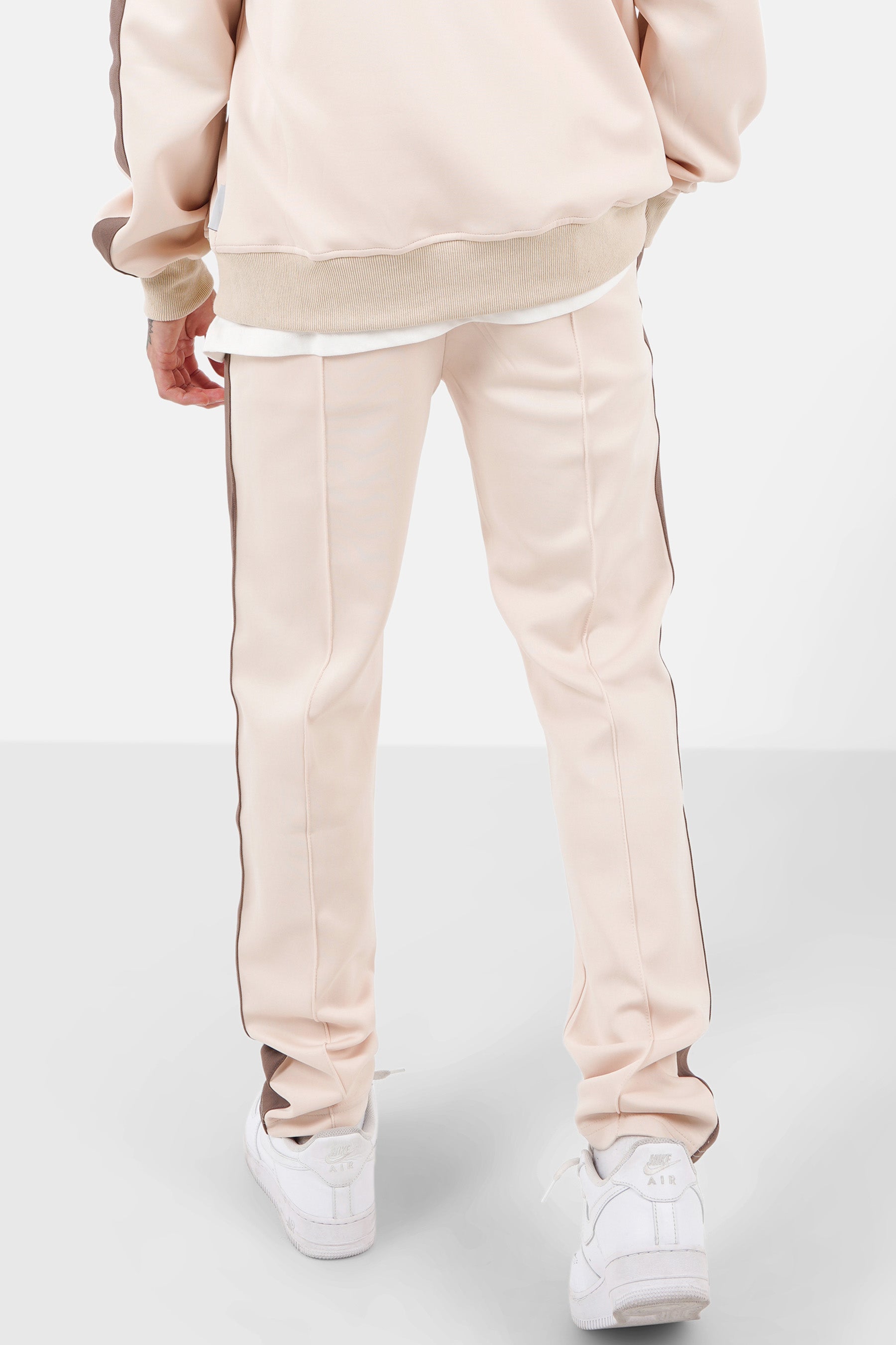 Jogging bandes Beige