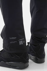QR code nylon cargo pants Black