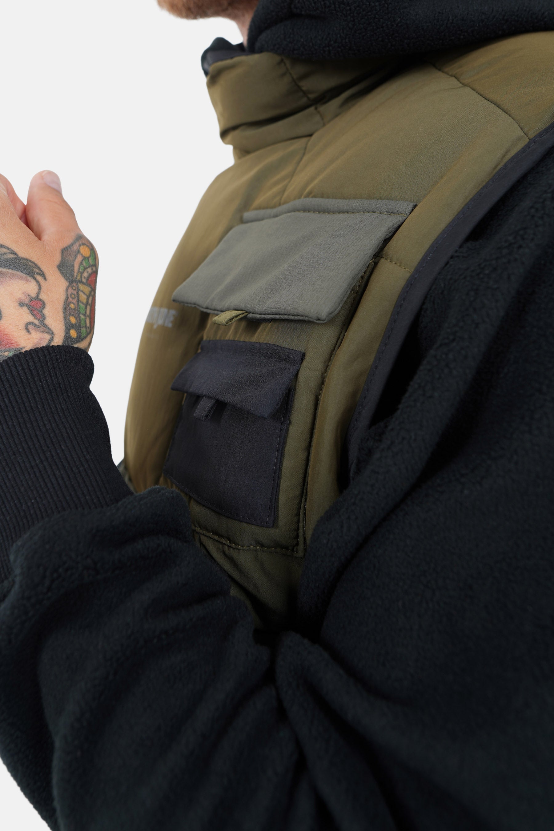 NYLON TECH w/s puffer jacket