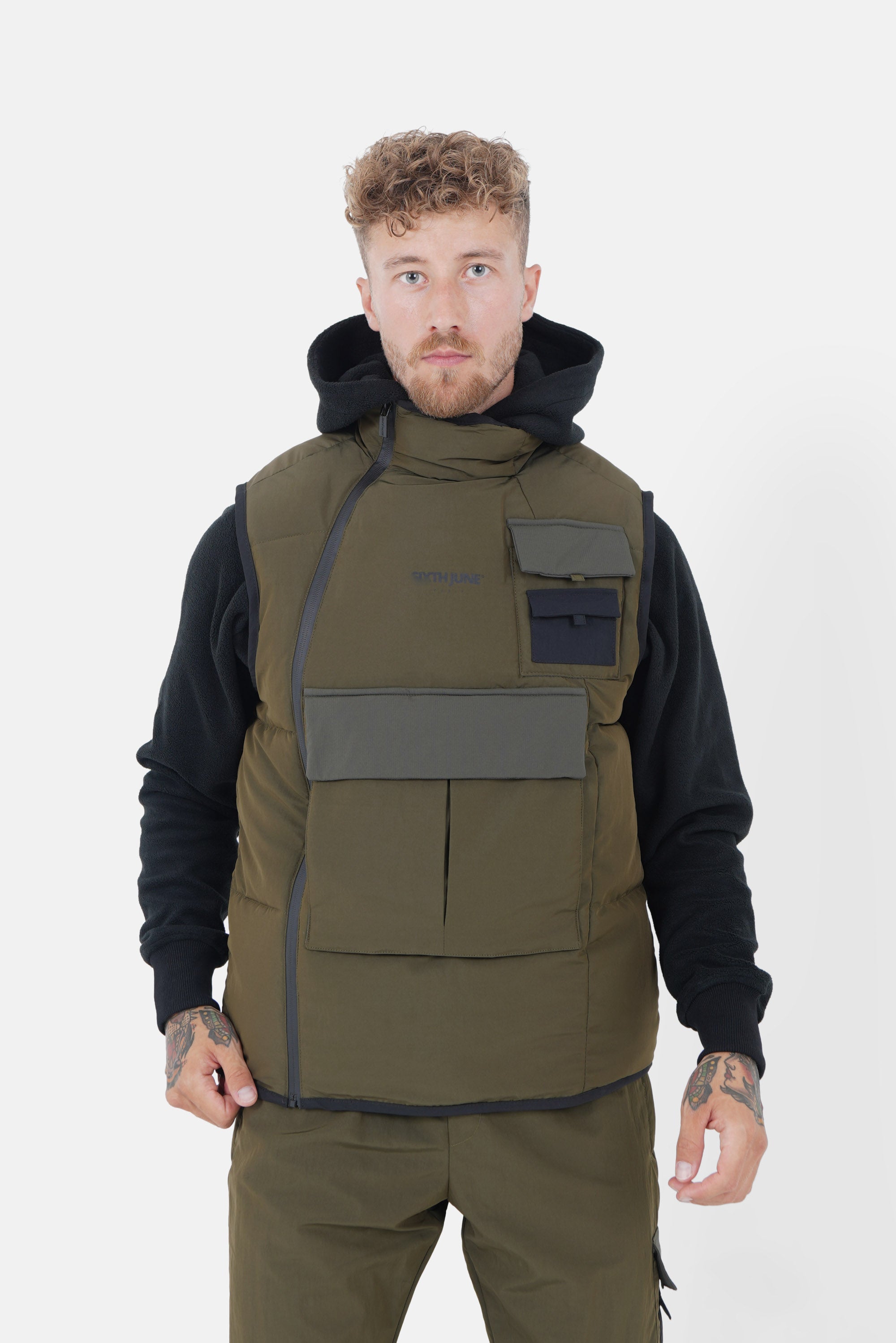 NYLON TECH w/s puffer jacket