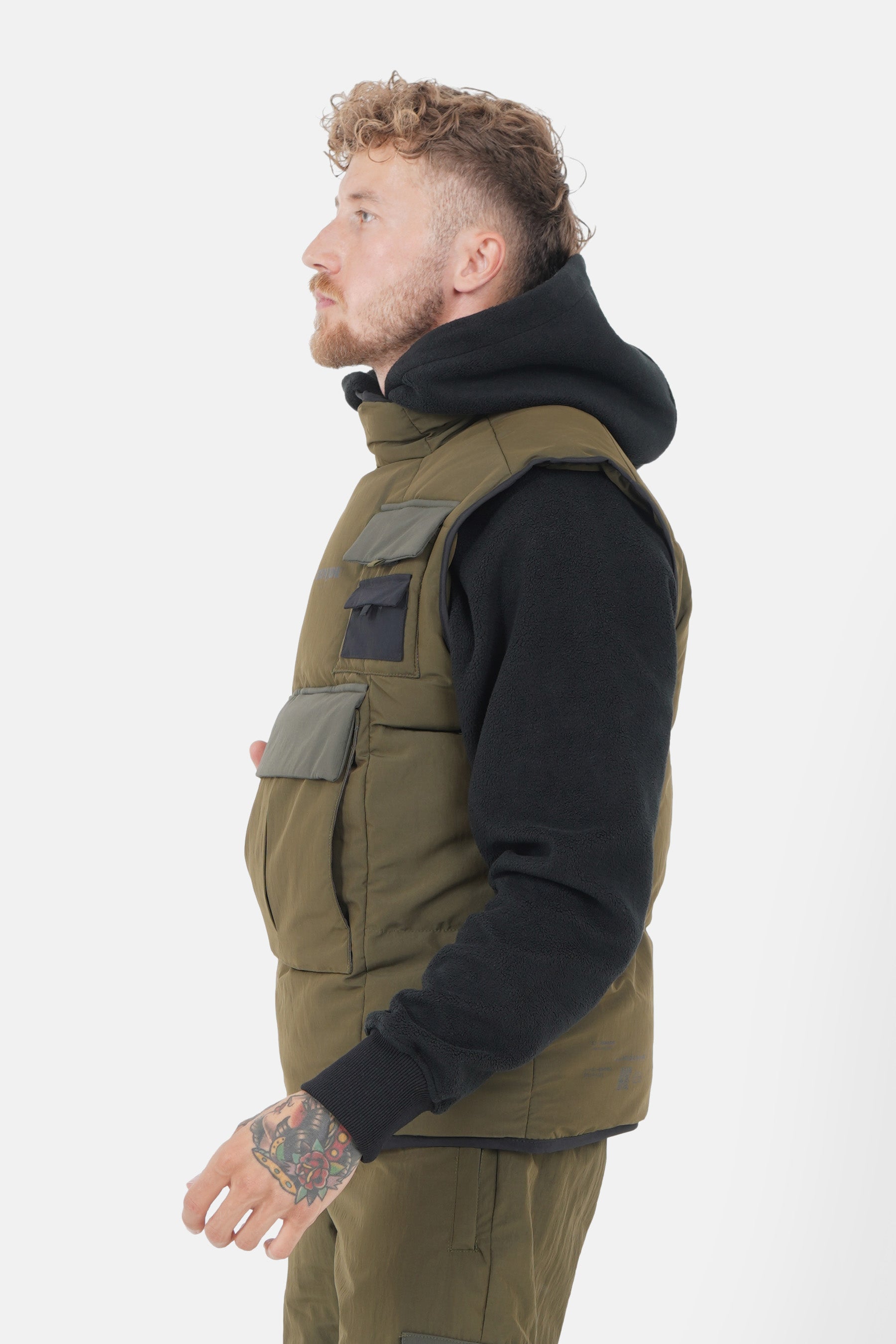 NYLON TECH w/s puffer jacket