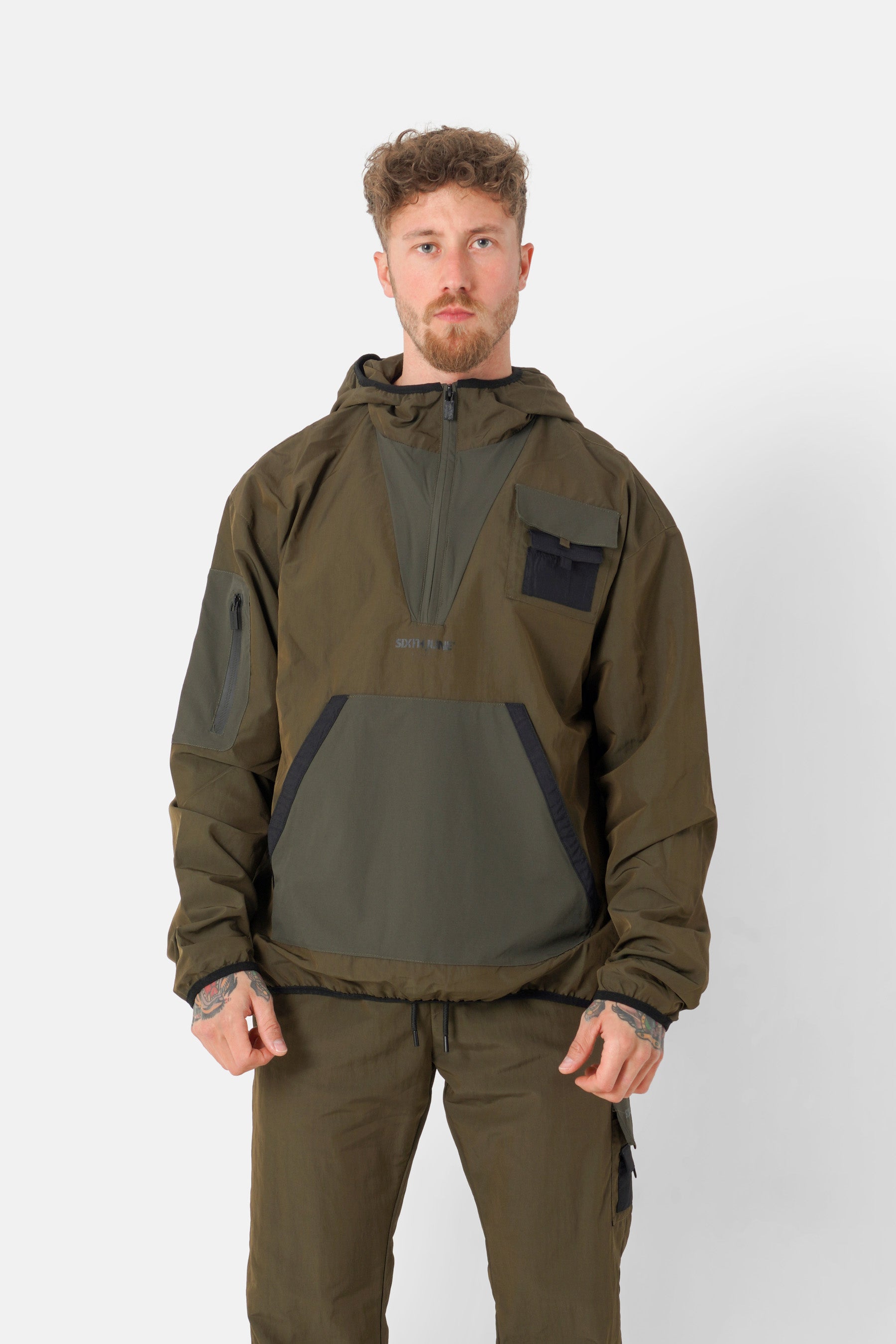 Nylon-Tech-Leichtjacke 23946-KHAKI