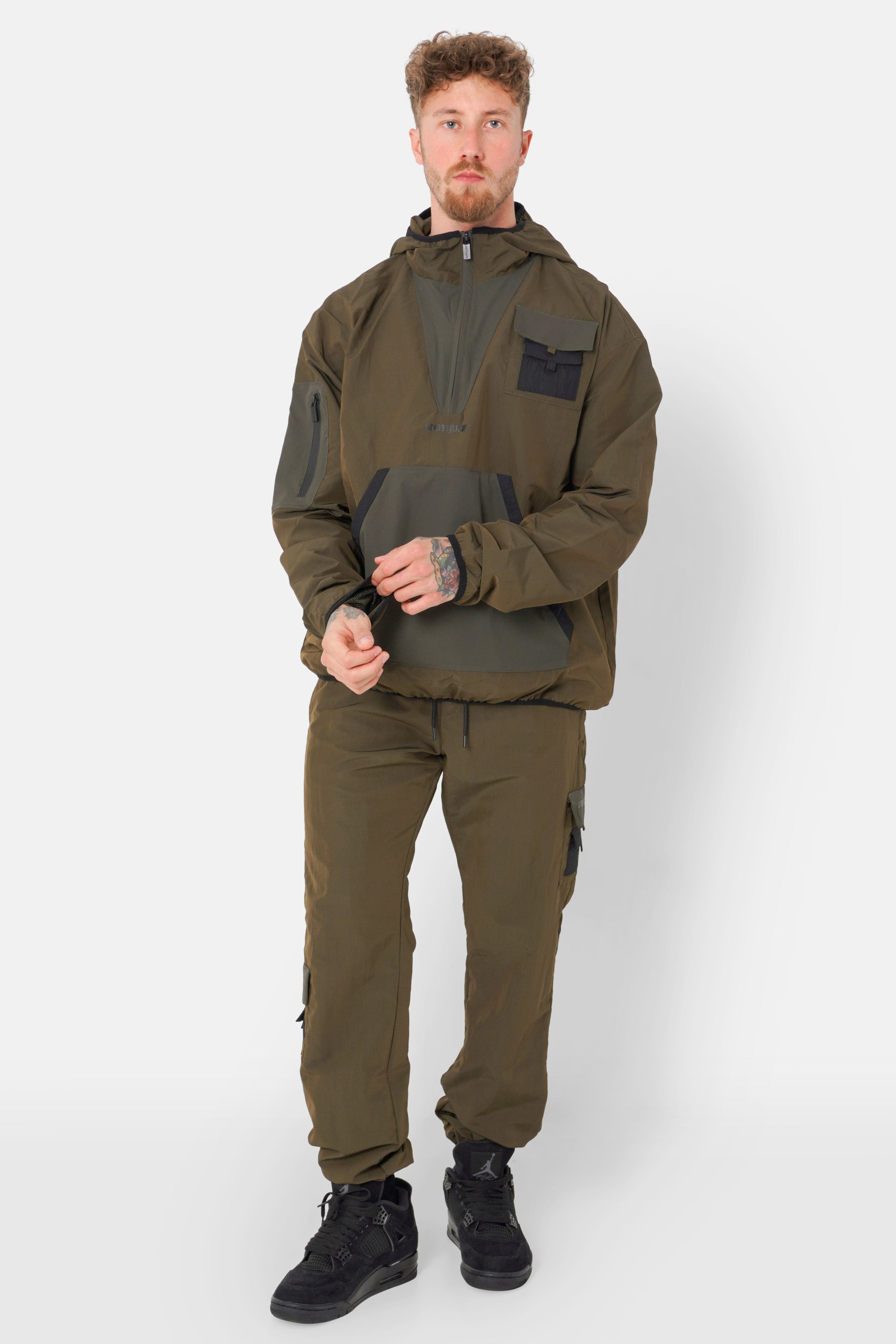 Nylon-Tech-Leichtjacke 23946-KHAKI